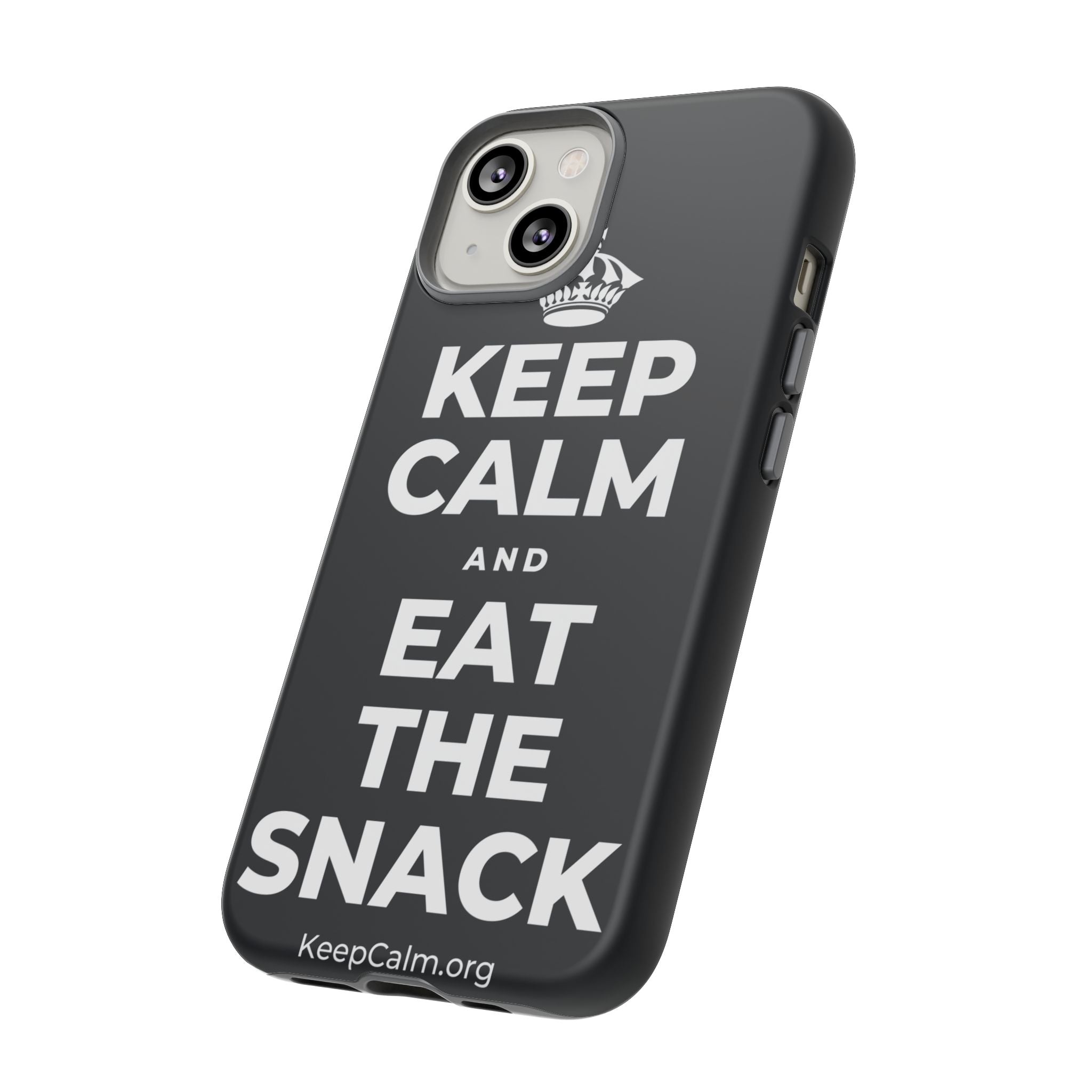 KEEP CALM AND EAT THE SNACK Phone Case (Dark)