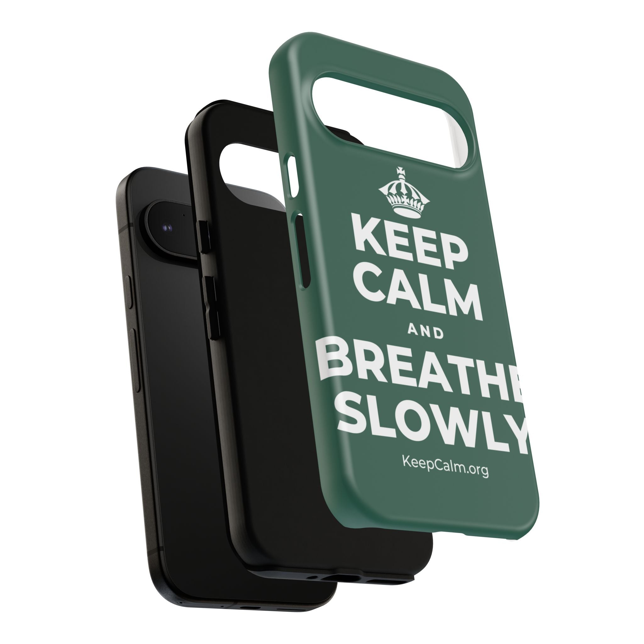 KEEP CALM AND BREATHE SLOWLY Phone Case