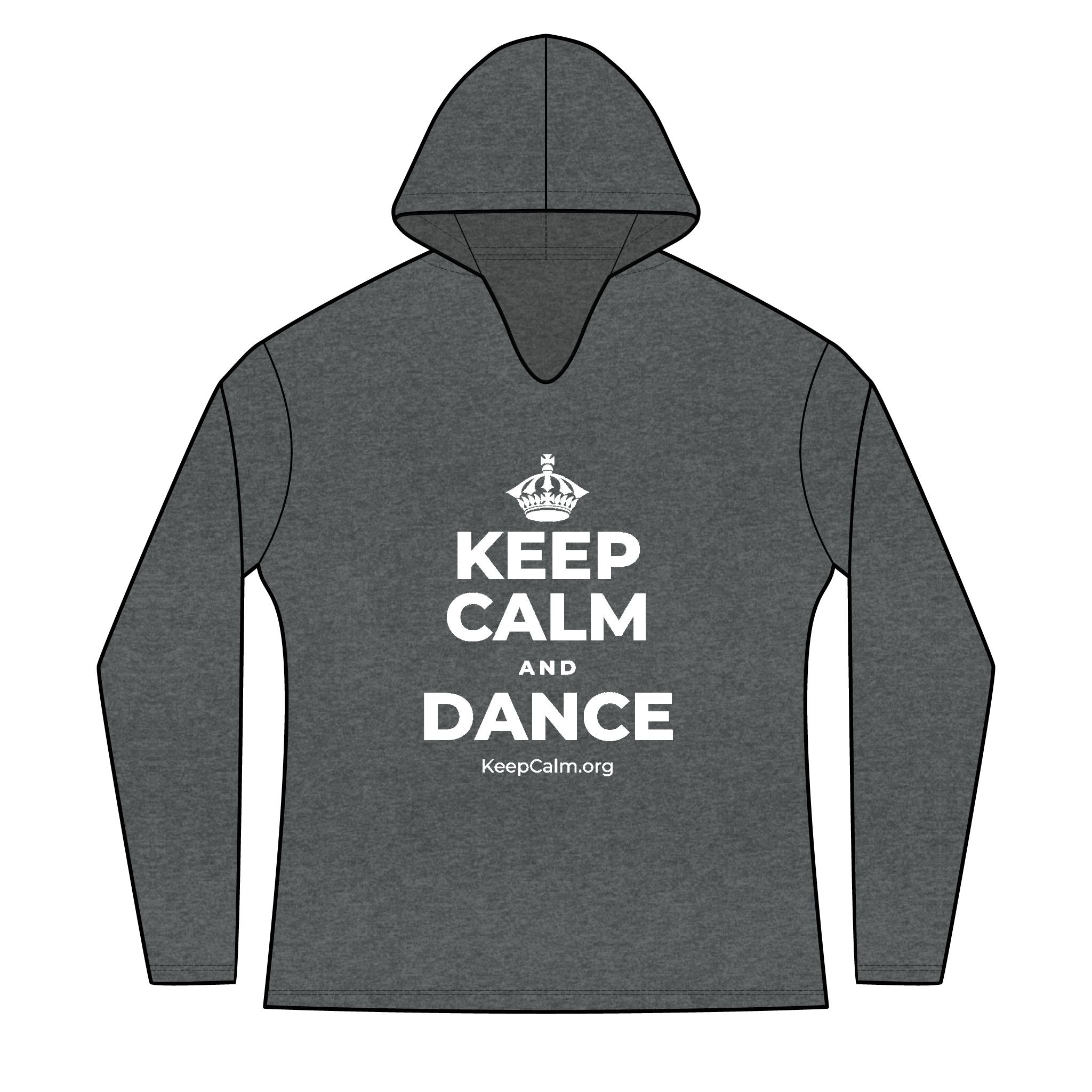 KEEP CALM AND DANCE Women's Long Sleeve Hoodie
