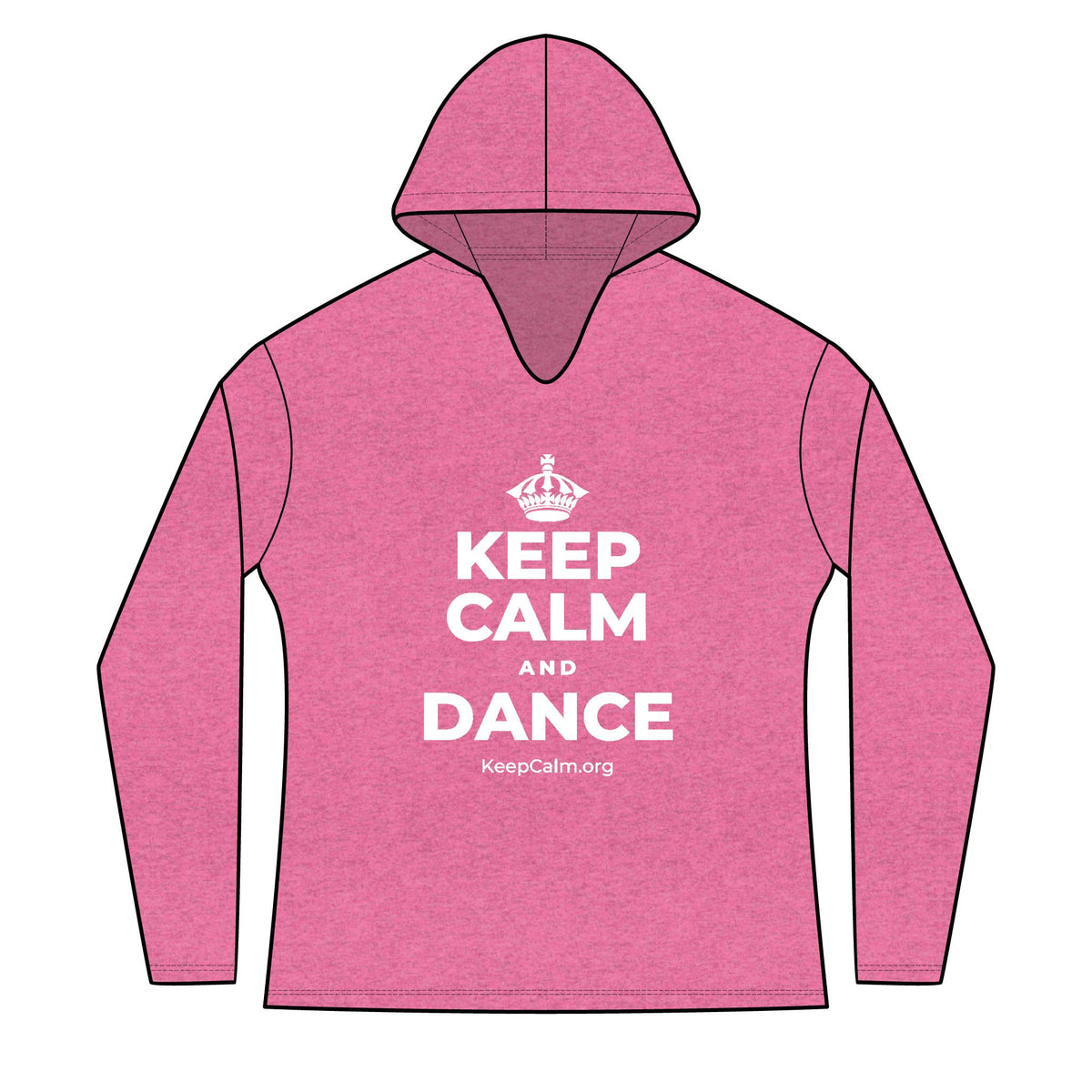 KEEP CALM AND DANCE Women's Long Sleeve Hoodie