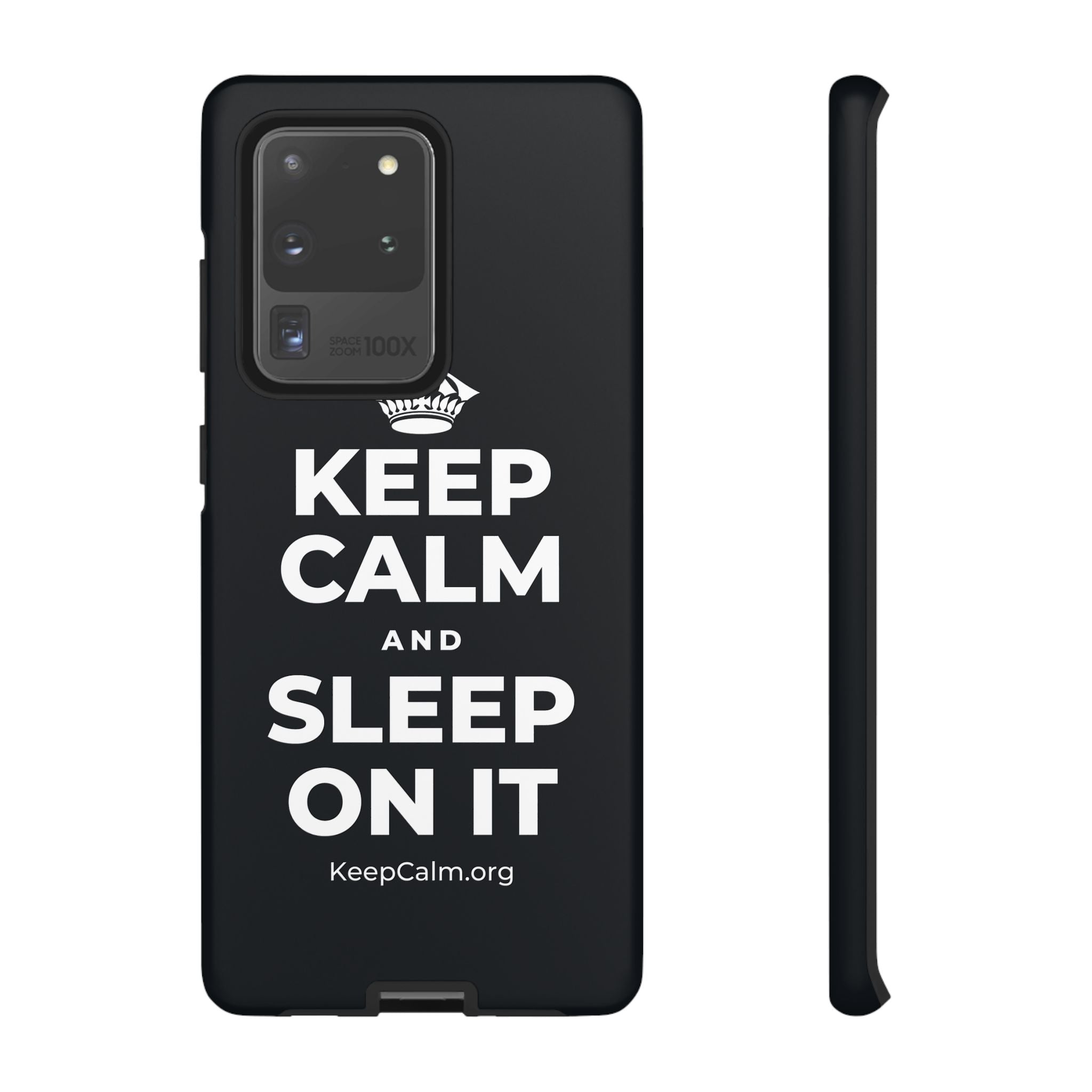 KEEP CALM AND SLEEP ON IT Phone Case (Dark)