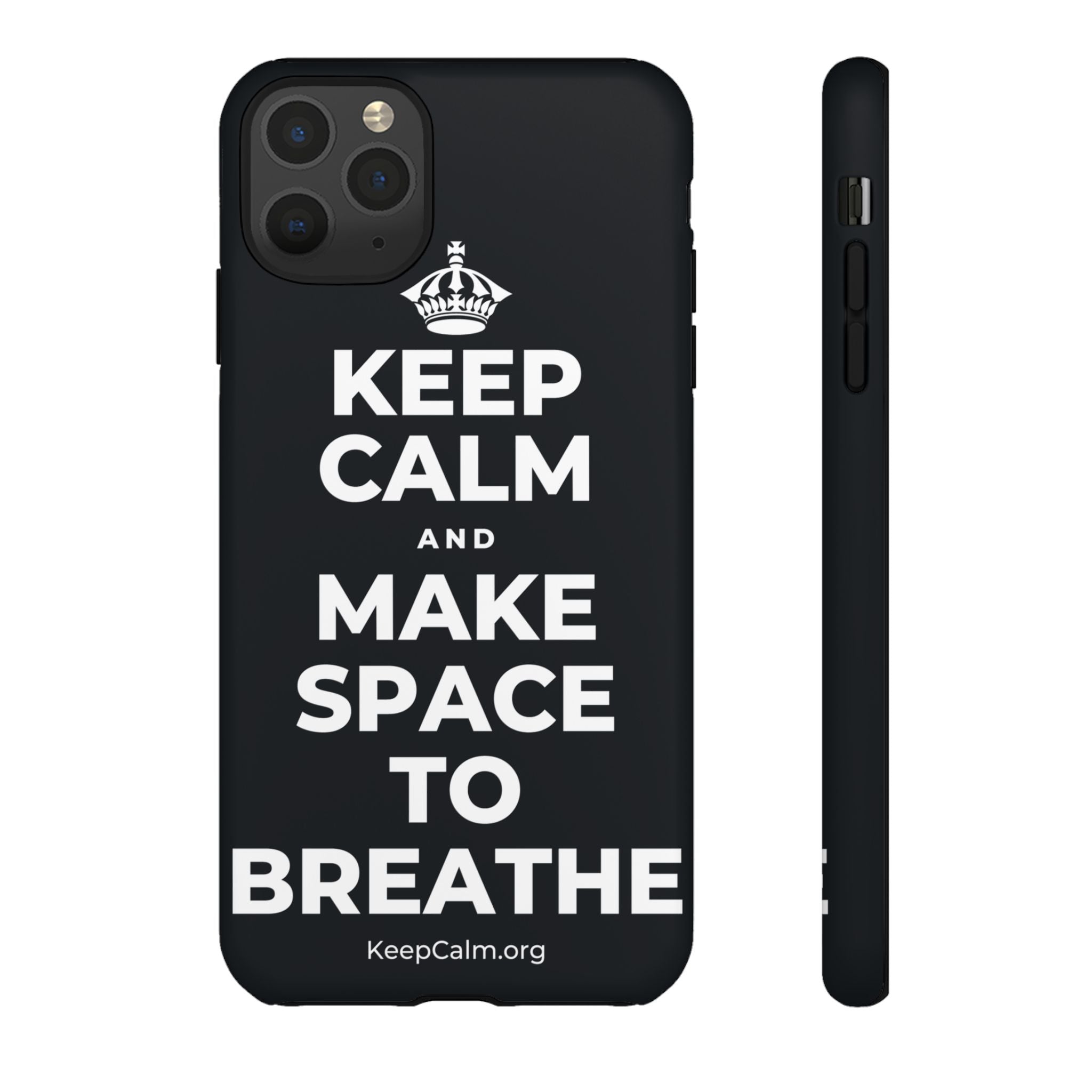 KEEP CALM AND MAKE SPACE TO BREATHE Phone Case (Dark)