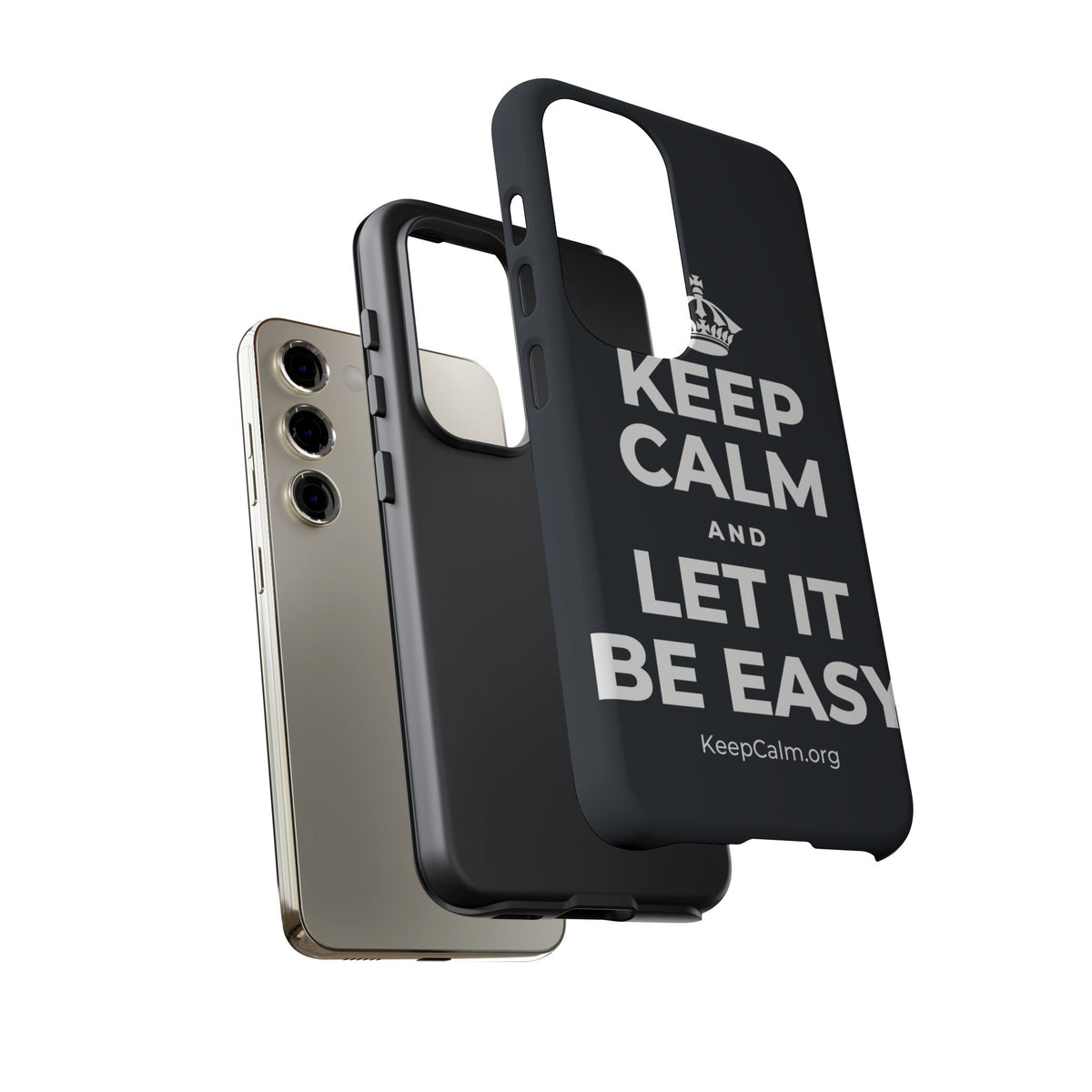 KEEP CALM AND LET IT BE EASY Phone Case (Dark)