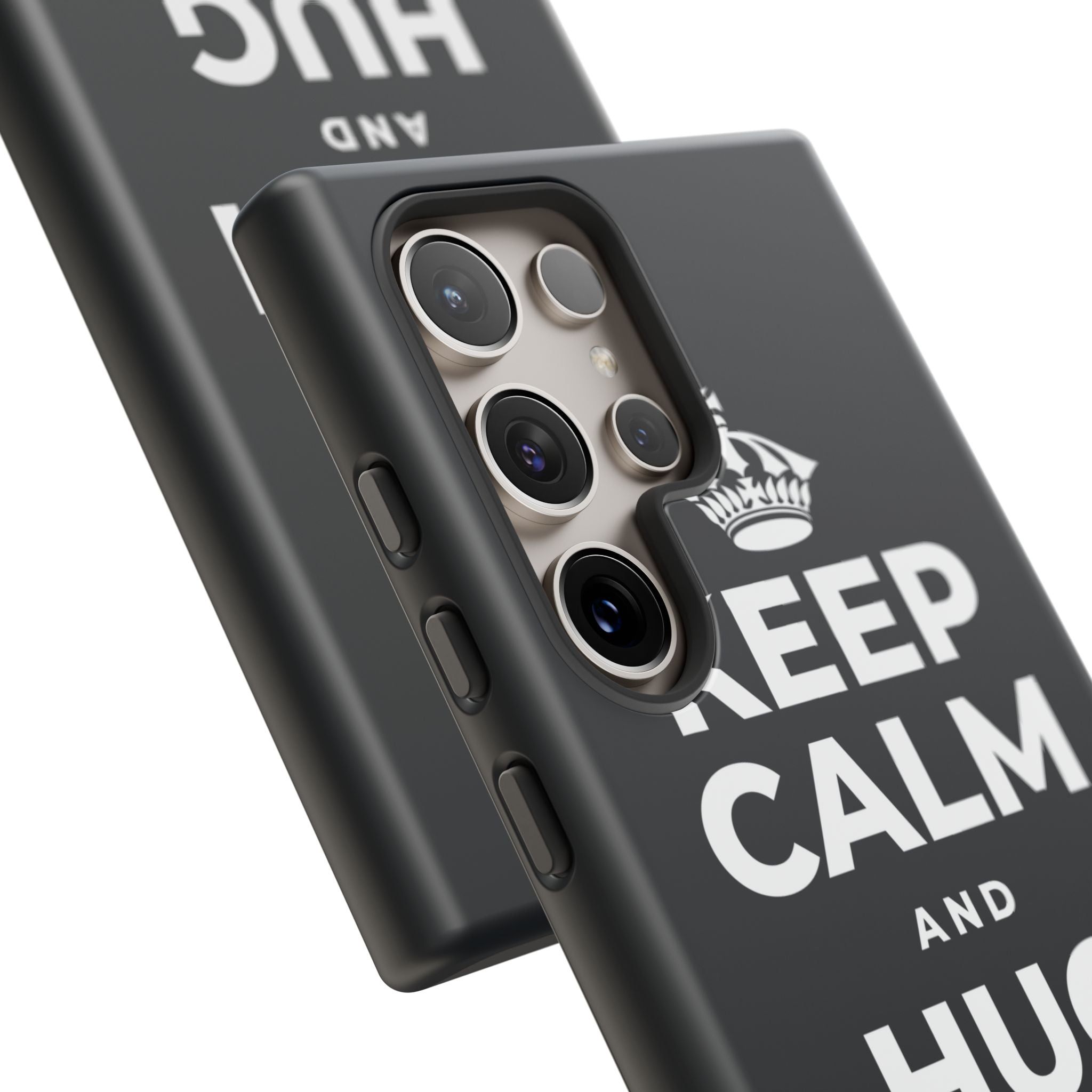 KEEP CALM AND HUG YOUR DOG Phone Case (Dark)
