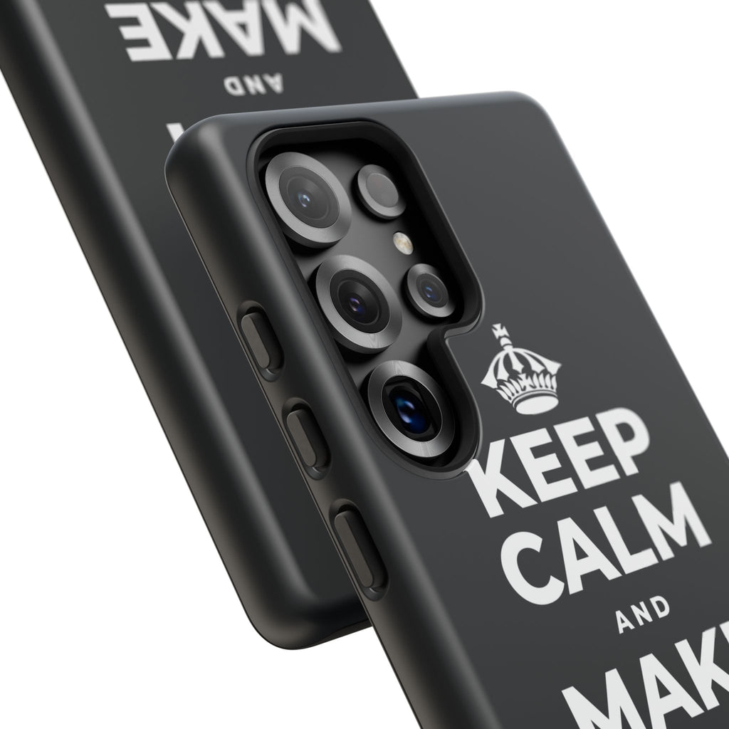 KEEP CALM AND MAKE YOUR MOVE Phone Case (Dark)