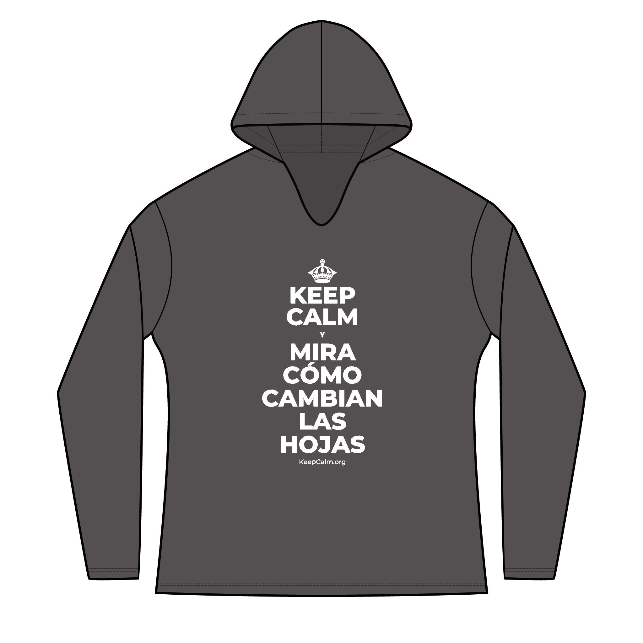 KEEP CALM Y MIRA CÓMO CAMBIAN LAS HOJAS Women's Long Sleeve Hoodie