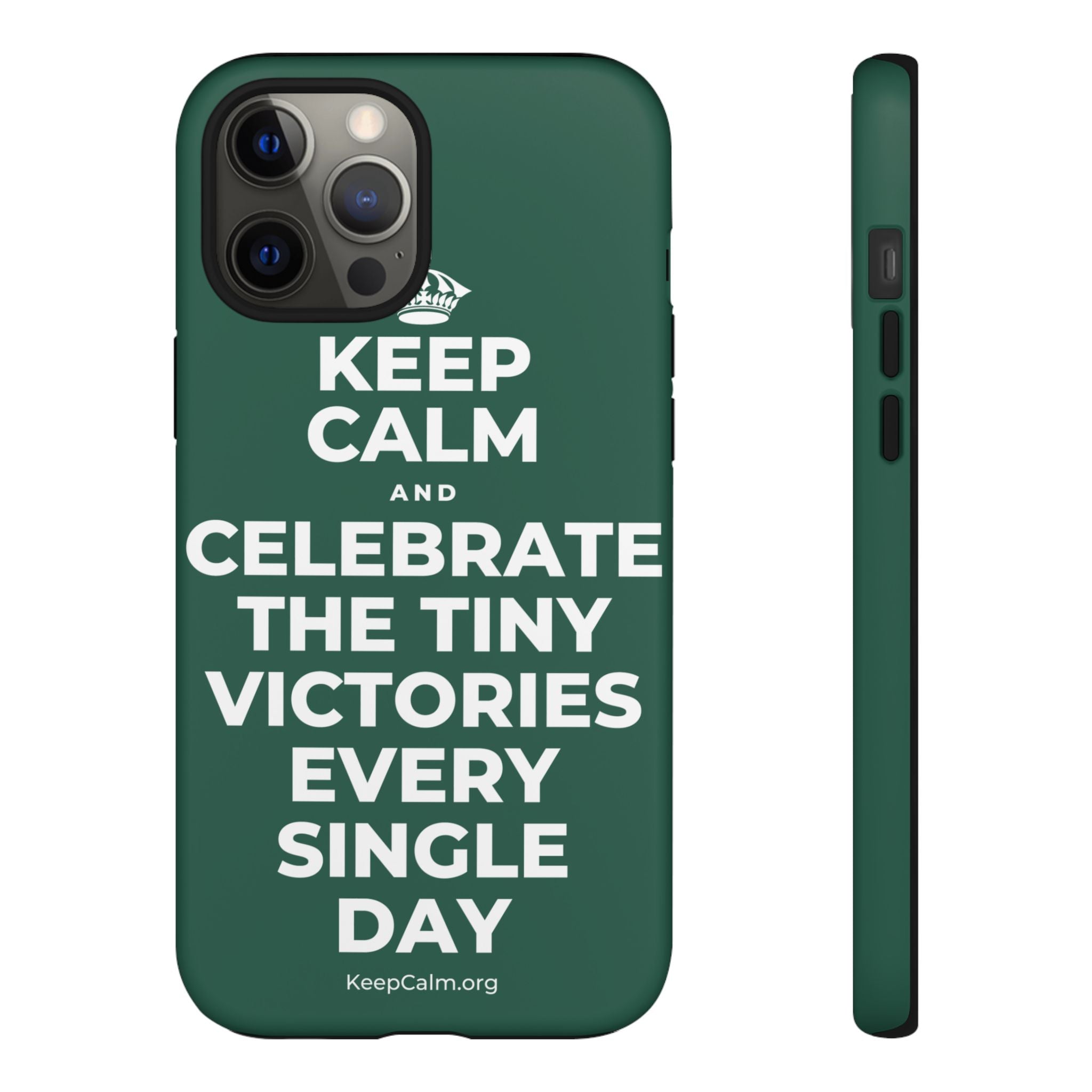 KEEP CALM AND CELEBRATE THE TINY VICTORIES EVERY SINGLE DAY Phone Case