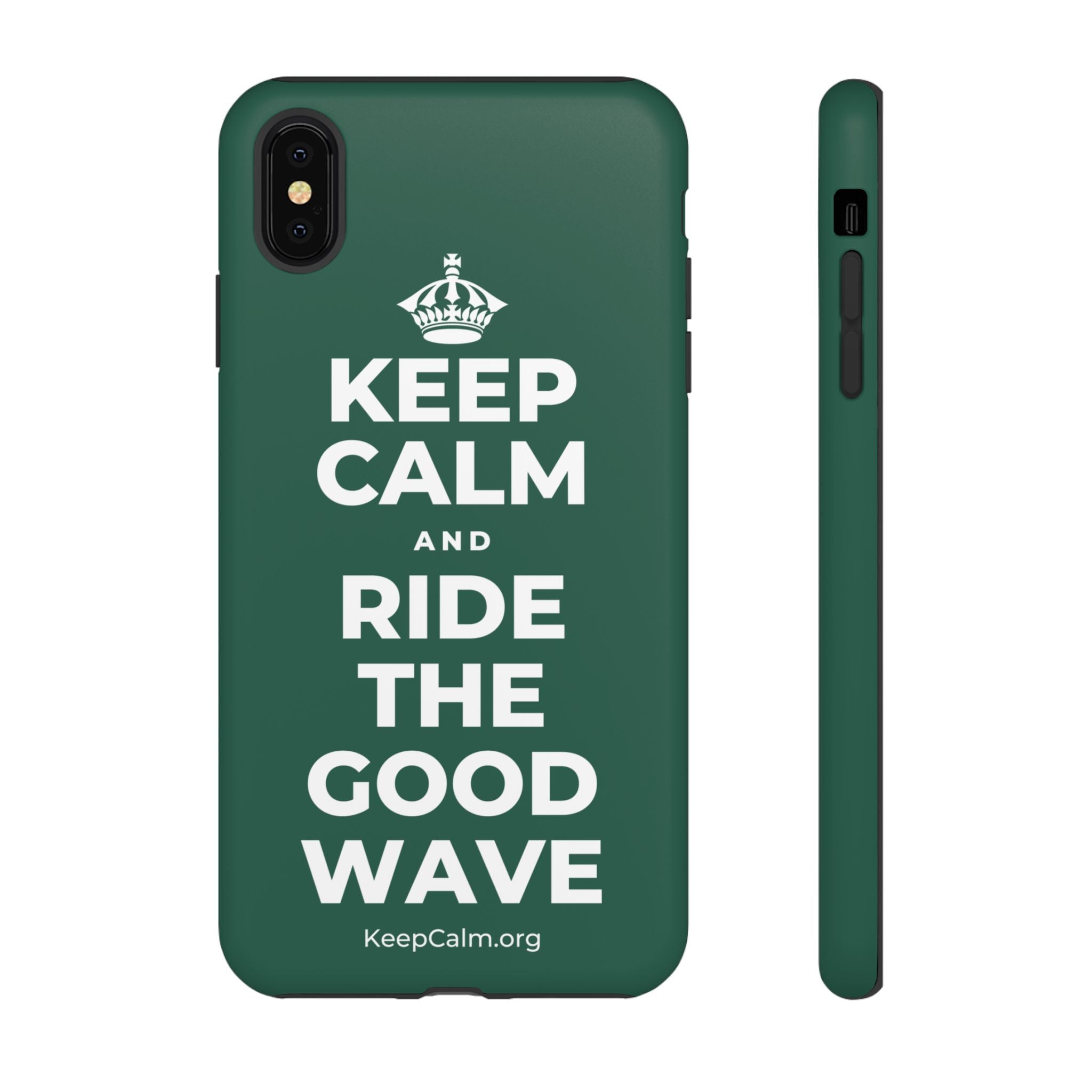 KEEP CALM AND RIDE THE GOOD WAVE Phone Case