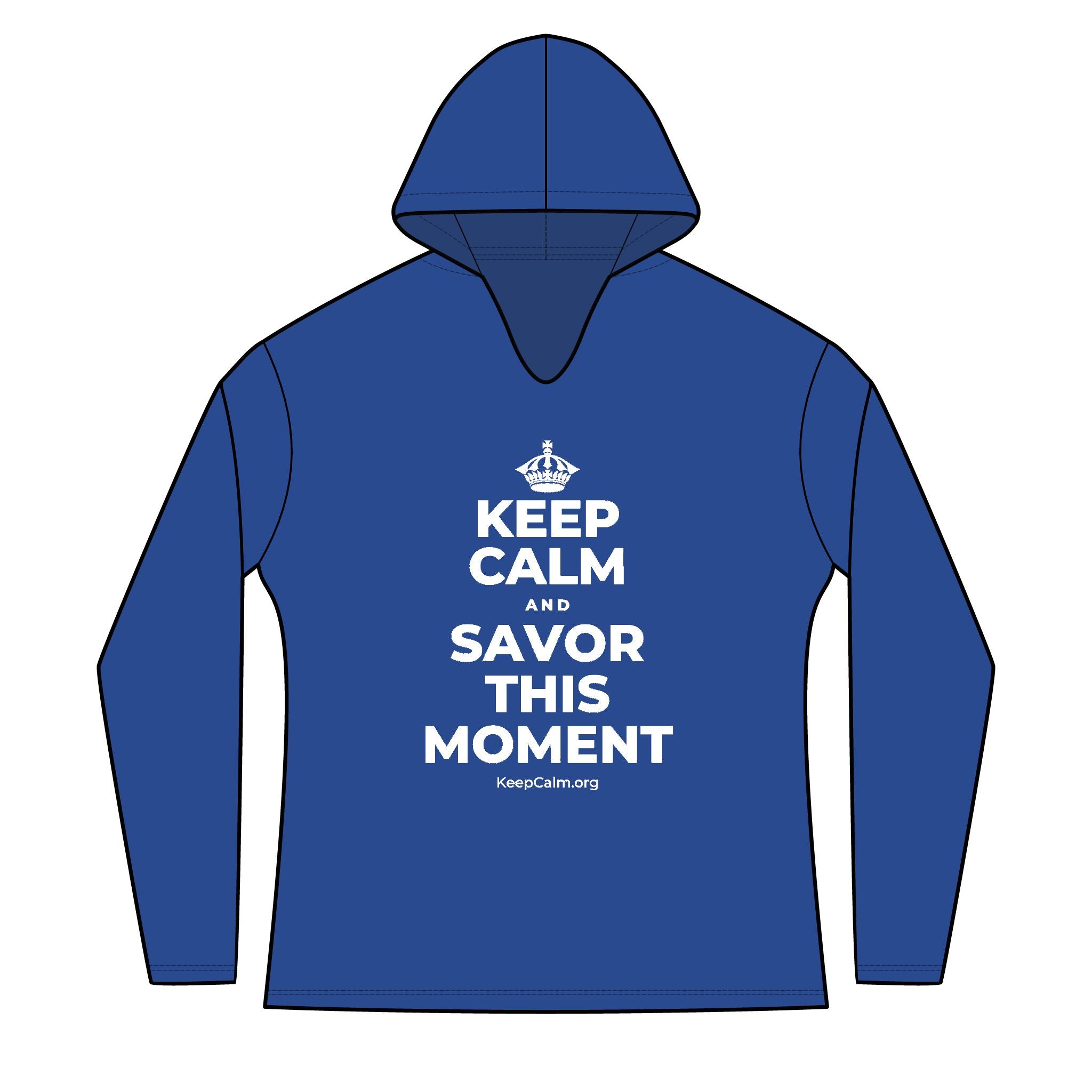 KEEP CALM AND SAVOR THIS MOMENT Women's Long Sleeve Hoodie