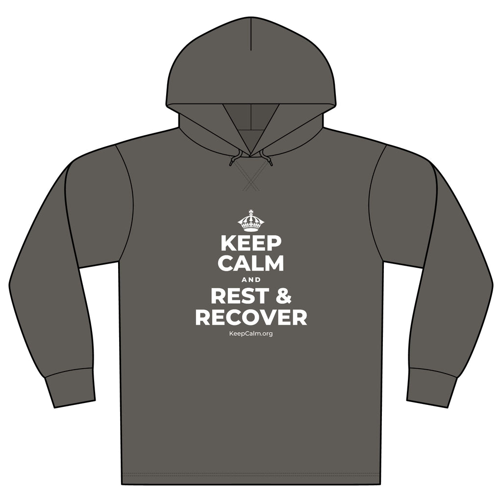 KEEP CALM AND REST & RECOVER Organic Hoodie Tee