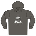 KEEP CALM AND REST & RECOVER Organic Hoodie Tee