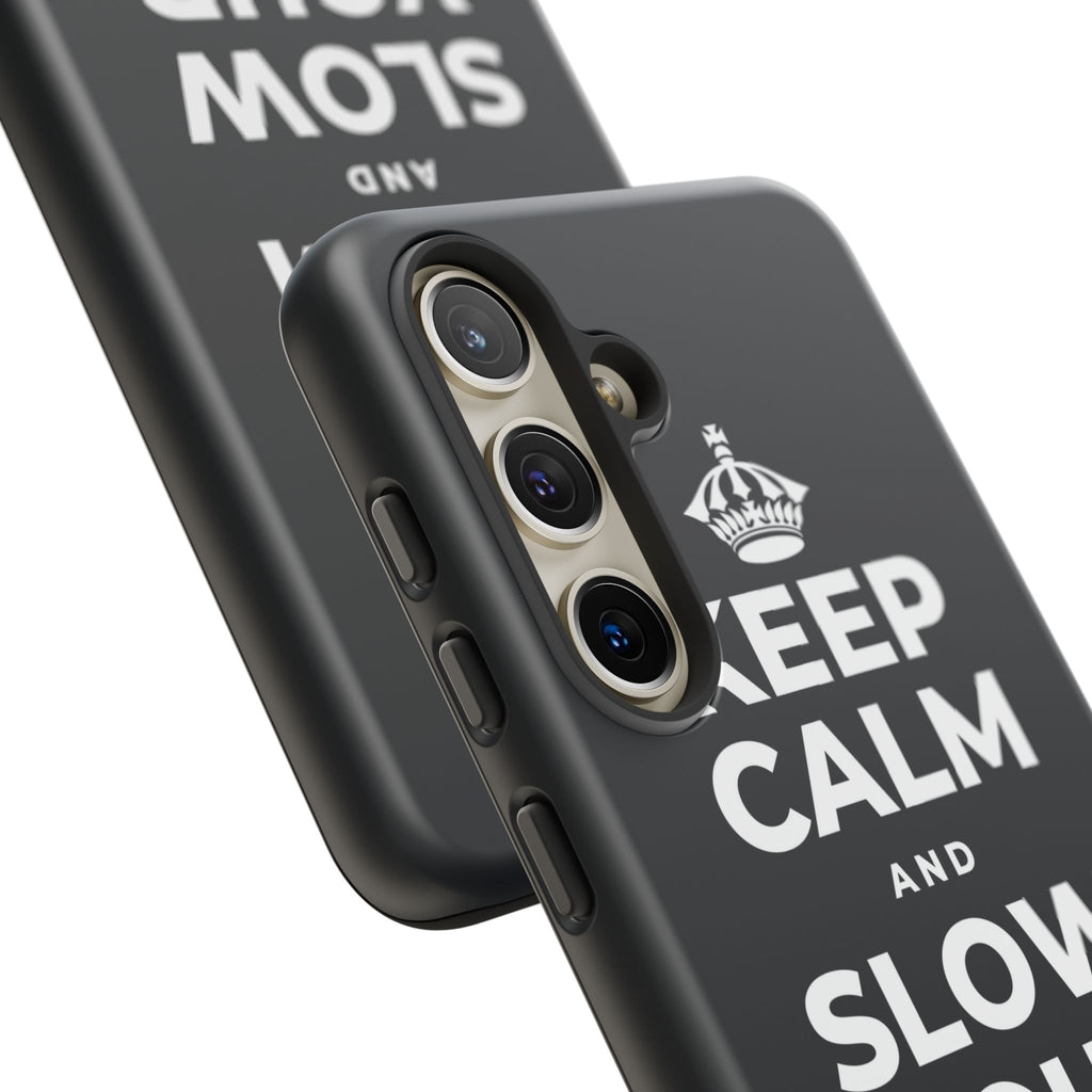KEEP CALM AND SLOW YOUR SUMMER DAYS Phone Case (Dark)