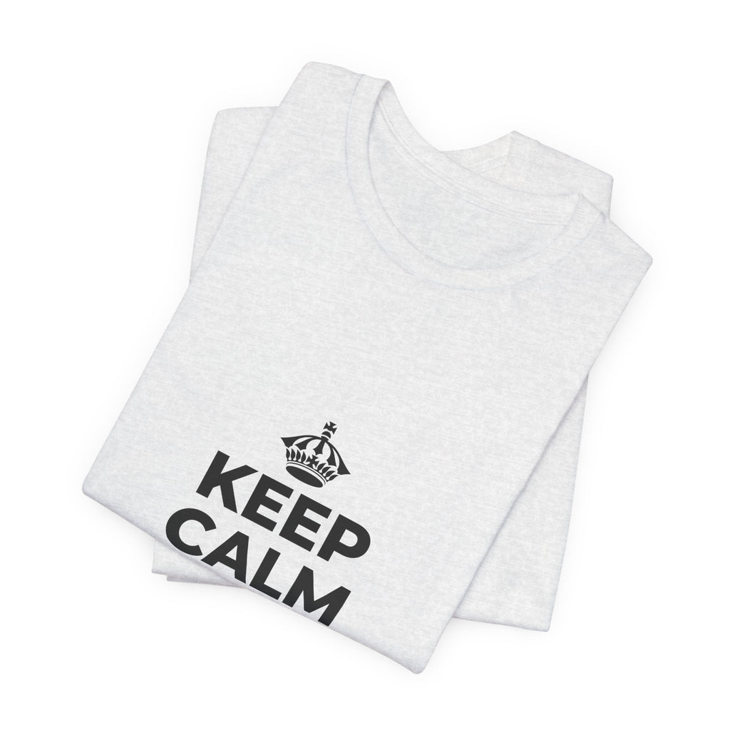 KEEP CALM AND UNCLENCH T-Shirt (Soft Cream–Heather Mauve)