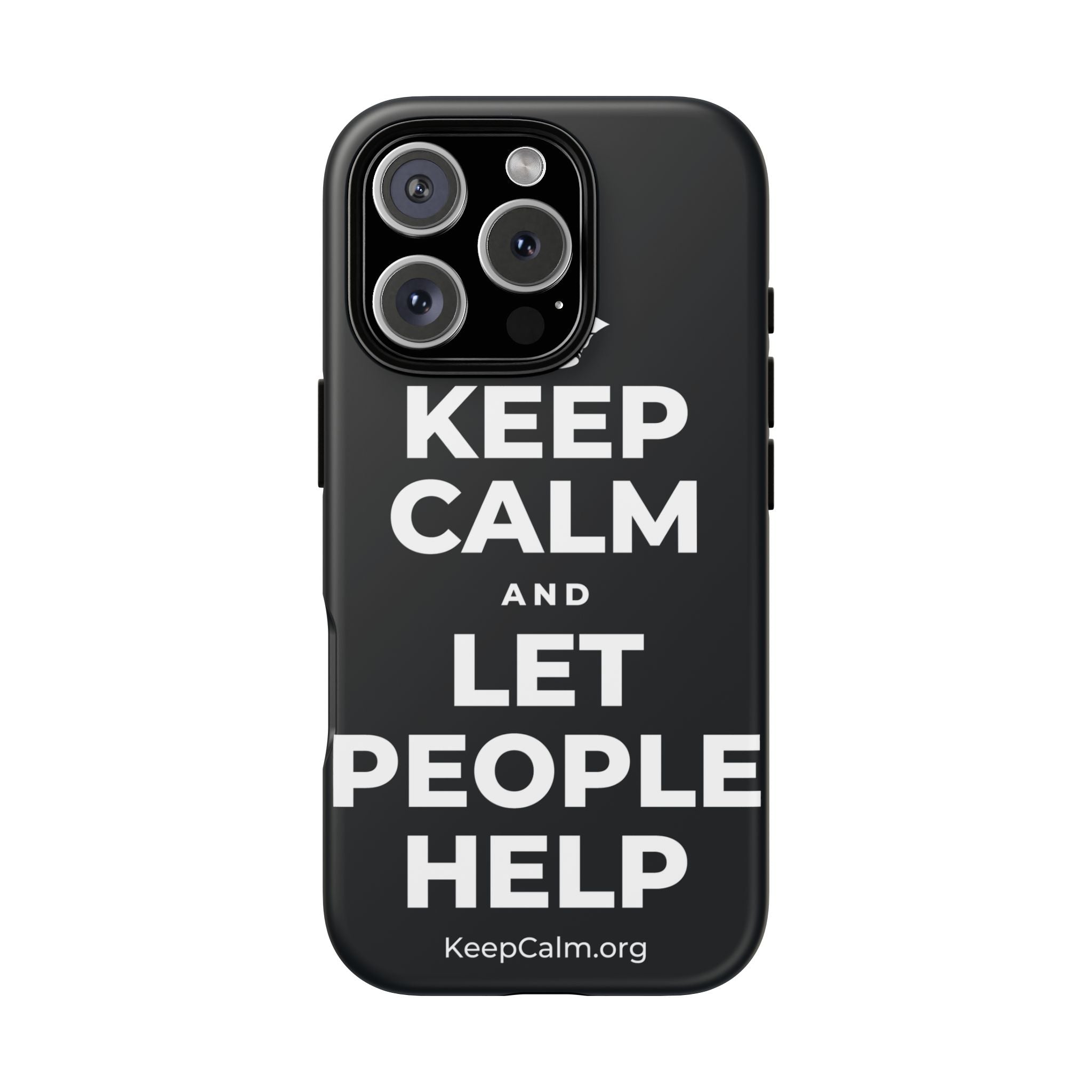 KEEP CALM AND LET PEOPLE HELP Phone Case (Dark)