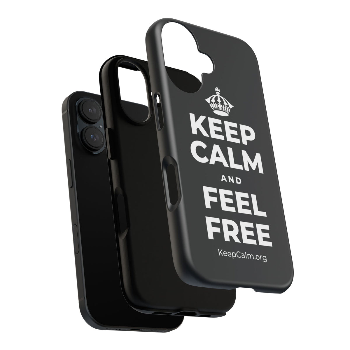 KEEP CALM AND FEEL FREE Phone Case (Dark)
