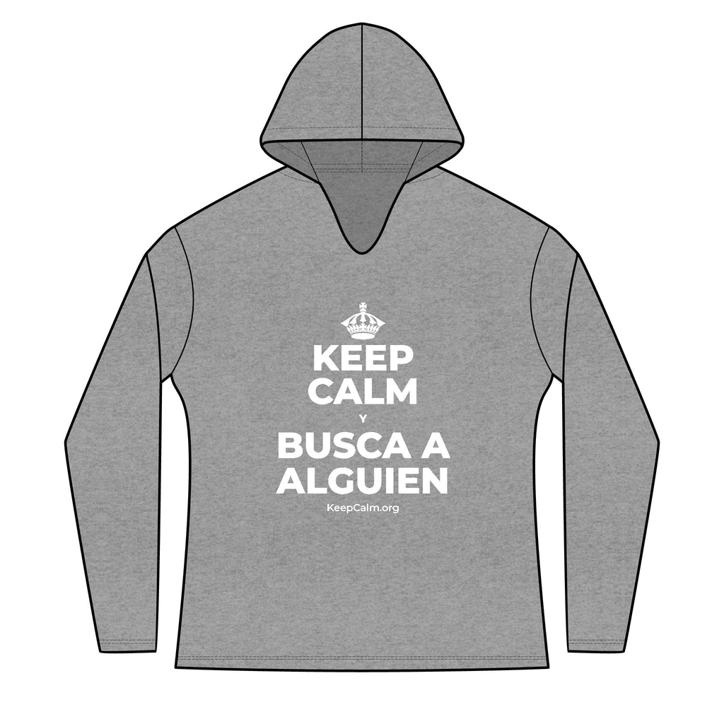 KEEP CALM Y BUSCA A ALGUIEN Women's Long Sleeve Hoodie