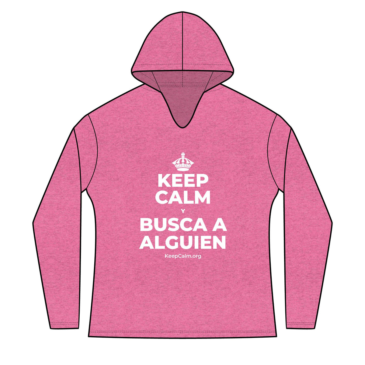KEEP CALM Y BUSCA A ALGUIEN Women's Long Sleeve Hoodie