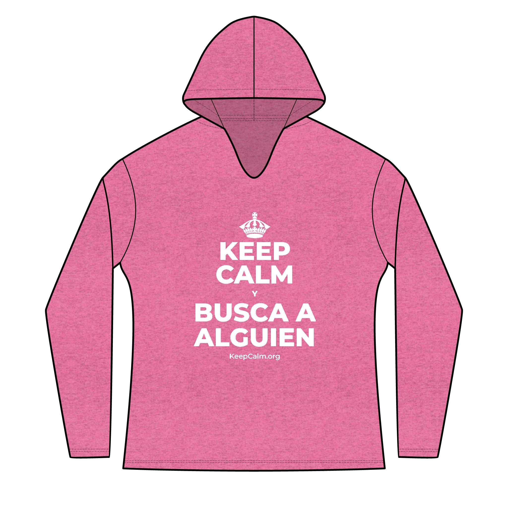 KEEP CALM Y BUSCA A ALGUIEN Women's Long Sleeve Hoodie
