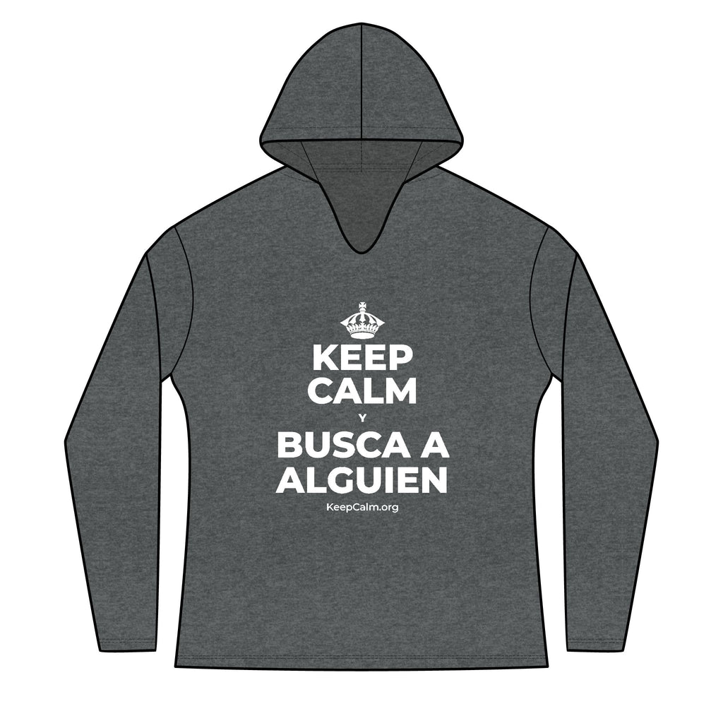 KEEP CALM Y BUSCA A ALGUIEN Women's Long Sleeve Hoodie