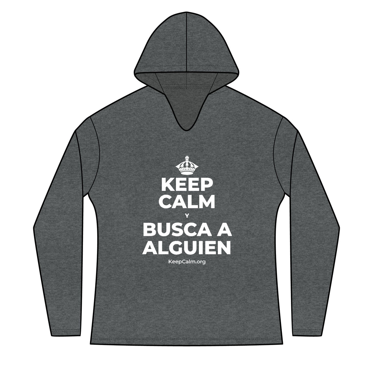 KEEP CALM Y BUSCA A ALGUIEN Women's Long Sleeve Hoodie