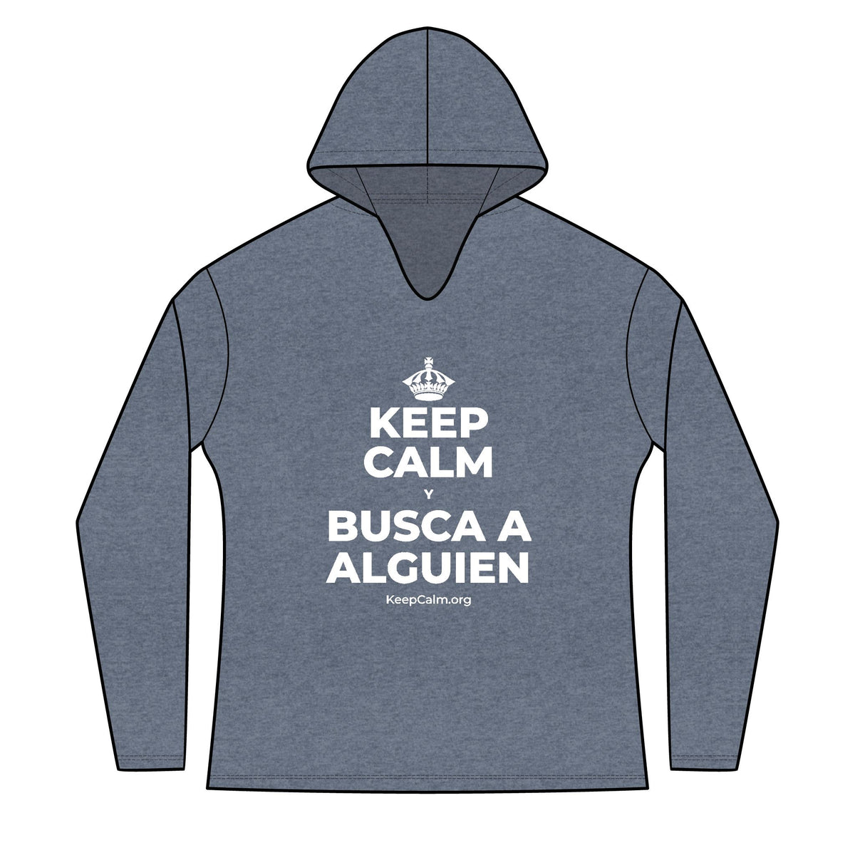 KEEP CALM Y BUSCA A ALGUIEN Women's Long Sleeve Hoodie