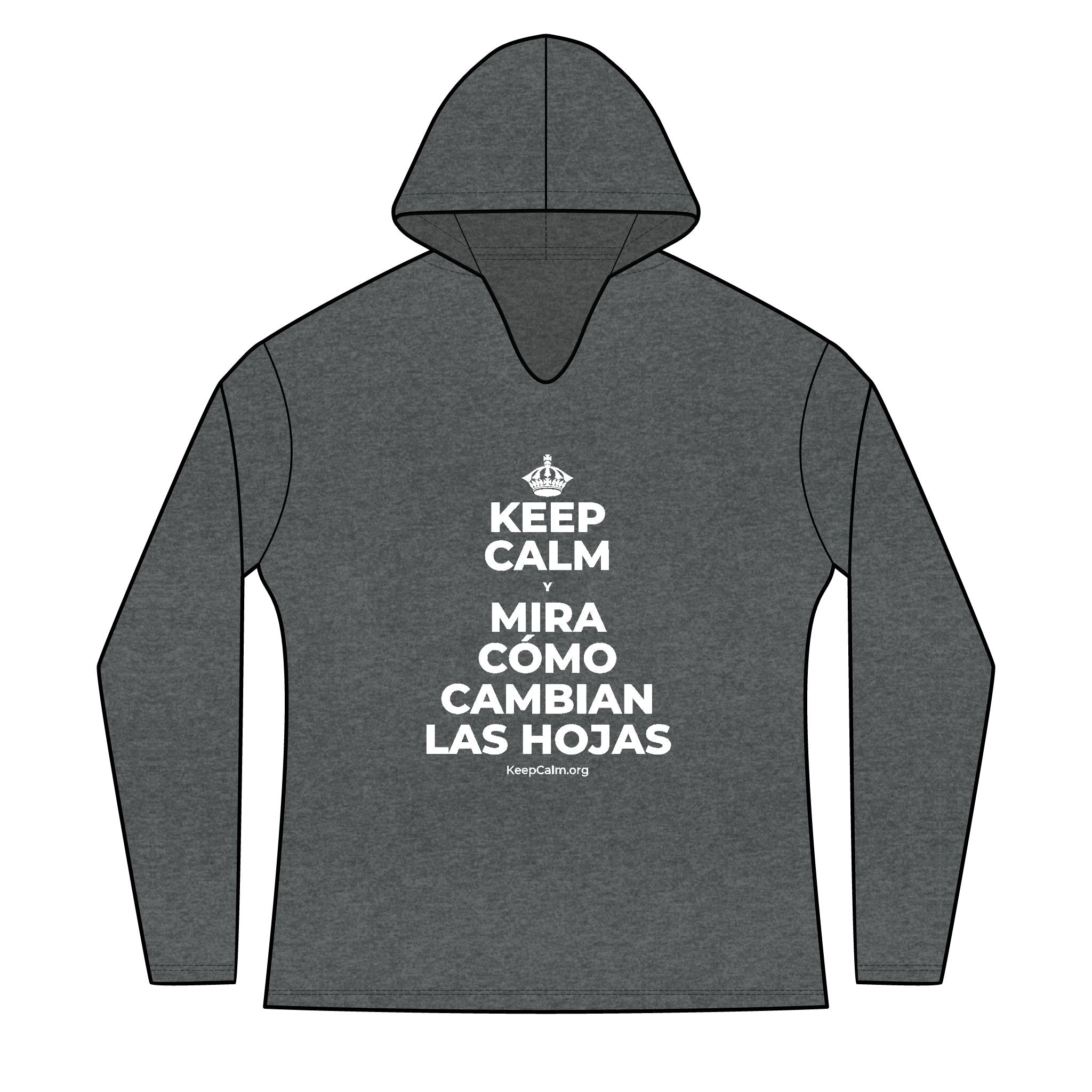 KEEP CALM Y MIRA CÓMO CAMBIAN LAS HOJAS Women's Long Sleeve Hoodie