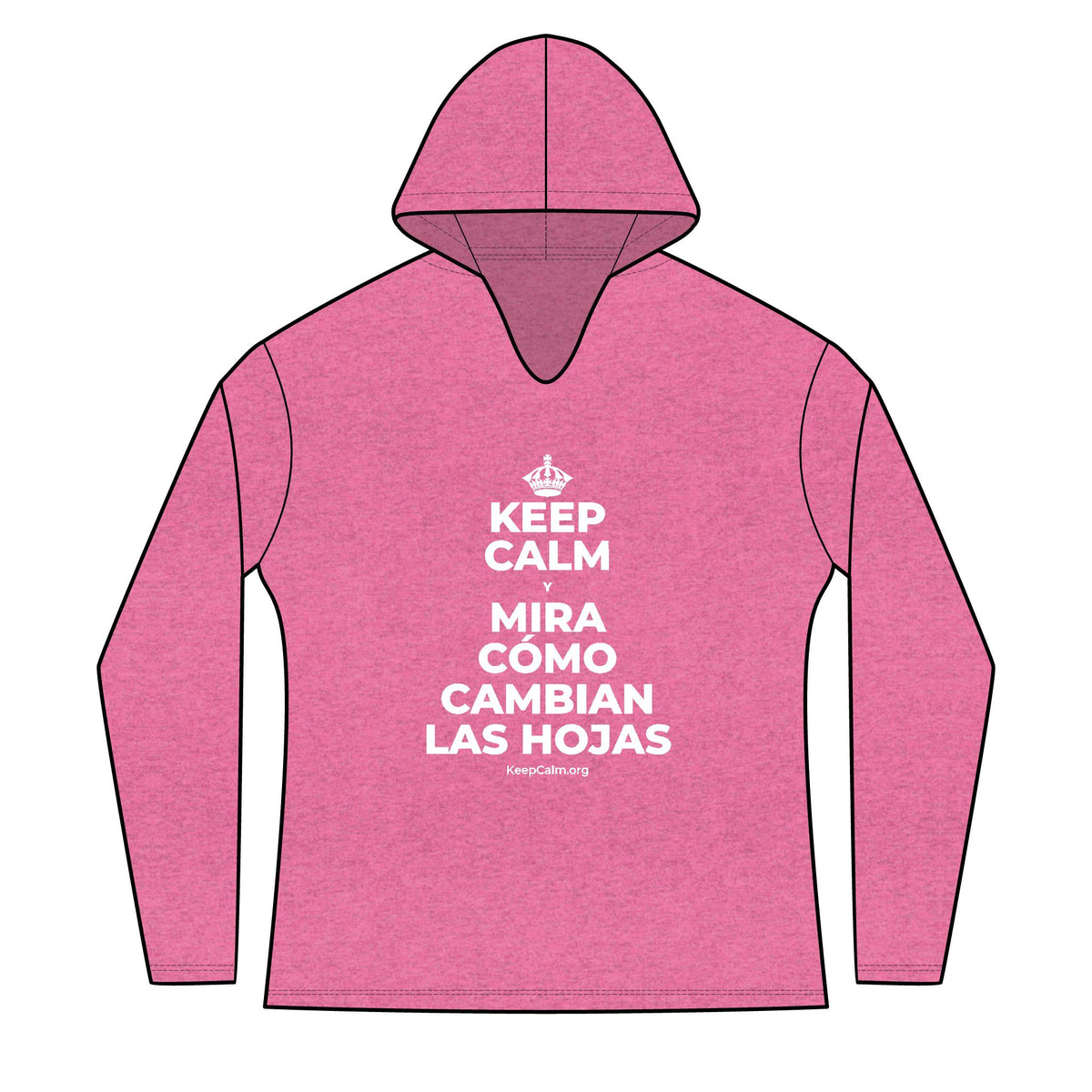 KEEP CALM Y MIRA CÓMO CAMBIAN LAS HOJAS Women's Long Sleeve Hoodie
