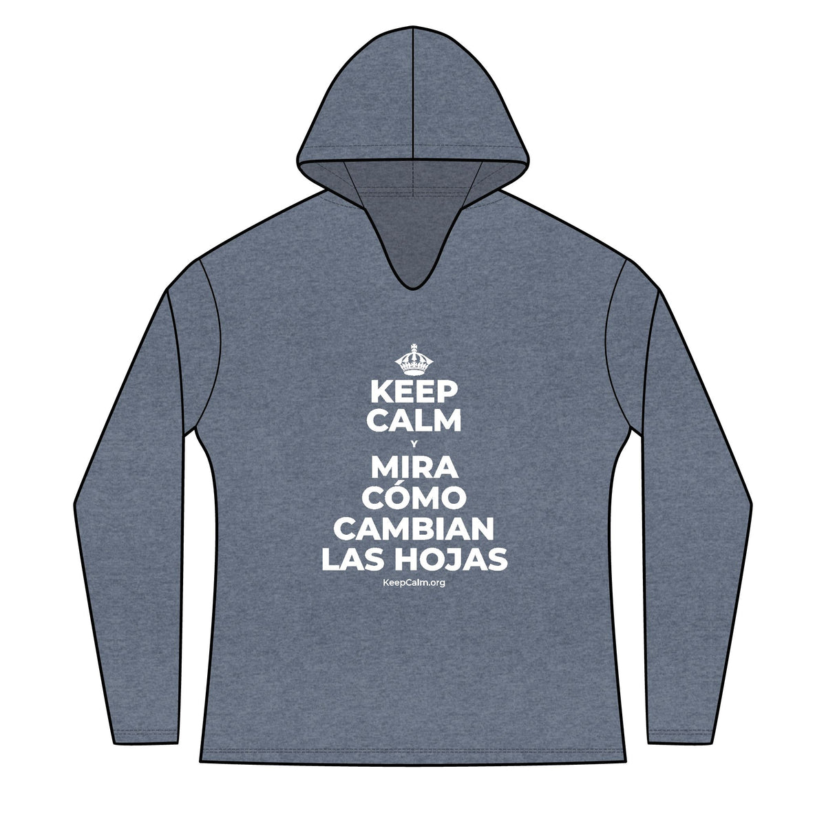 KEEP CALM Y MIRA CÓMO CAMBIAN LAS HOJAS Women's Long Sleeve Hoodie