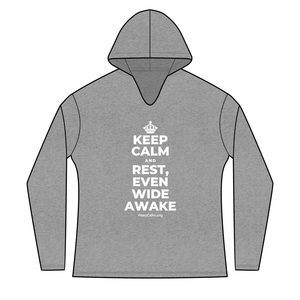 KEEP CALM AND REST, EVEN WIDE AWAKE Women's Long Sleeve Hoodie