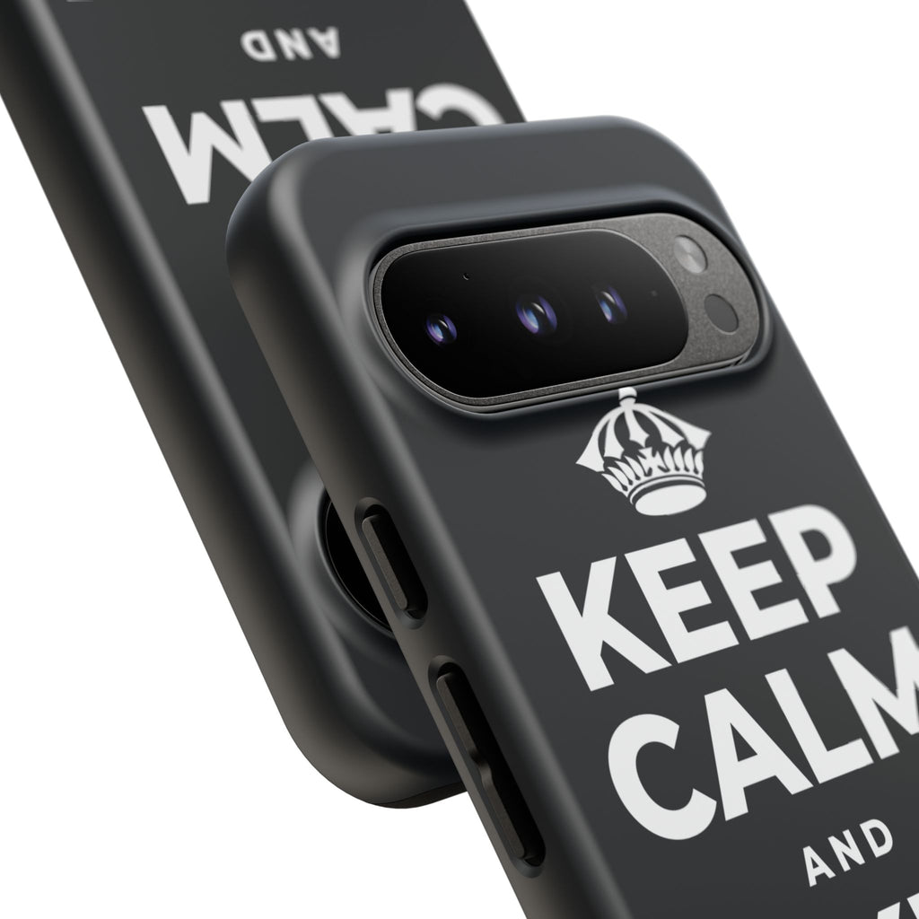 KEEP CALM AND TAKE A BREATH Phone Case (Dark)