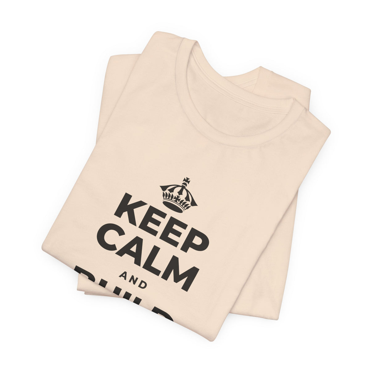 KEEP CALM AND BUILD THE LEGACY T-Shirt (Soft Cream–Heather Mauve)