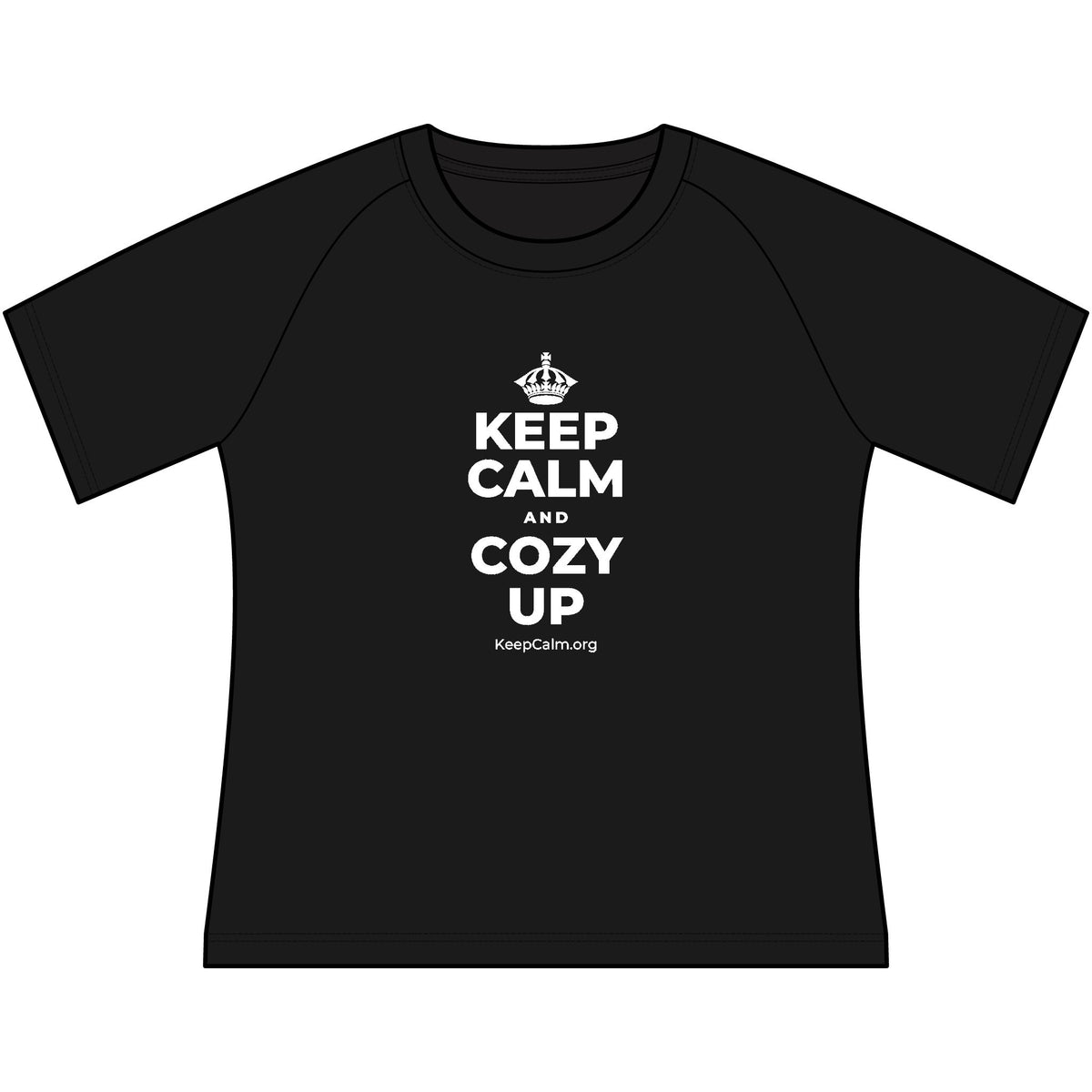 KEEP CALM AND COZY UP Women's Raglan Tee