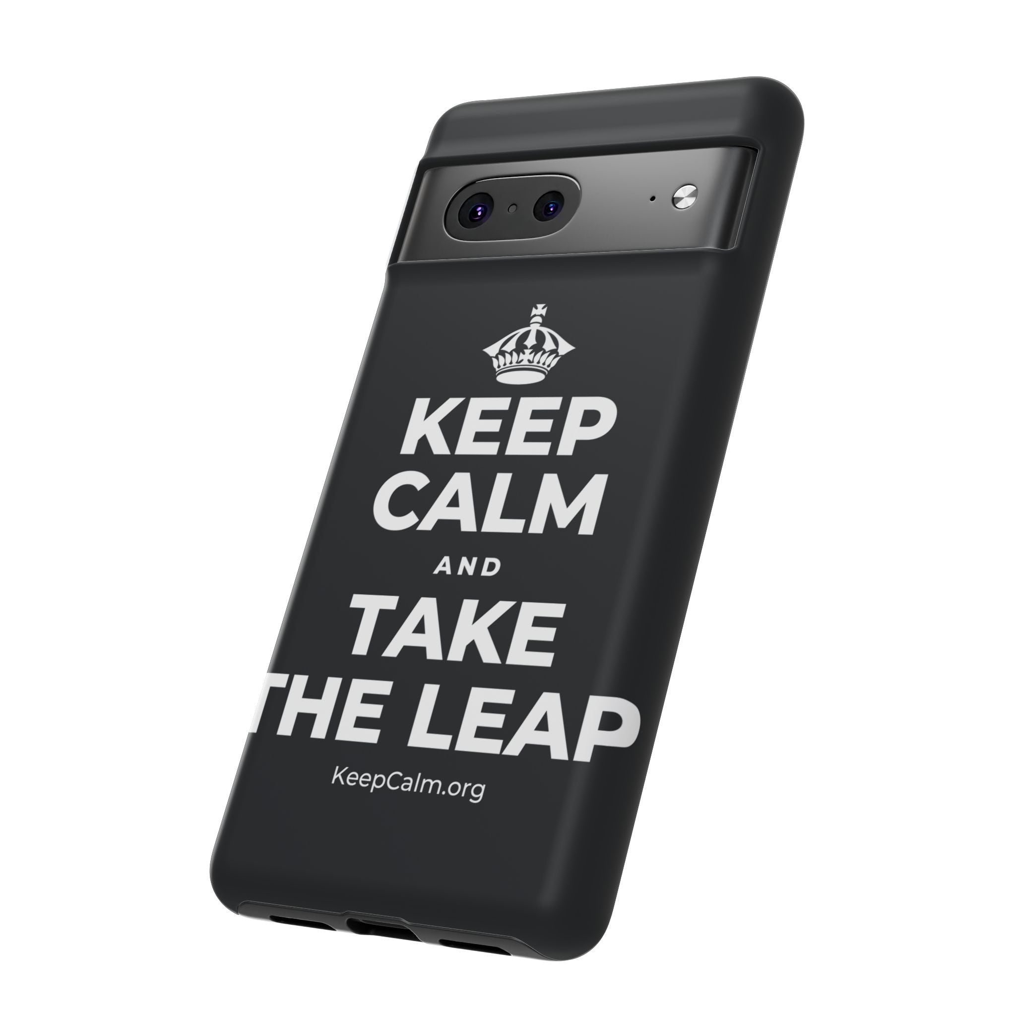 KEEP CALM AND TAKE THE LEAP Phone Case (Dark)