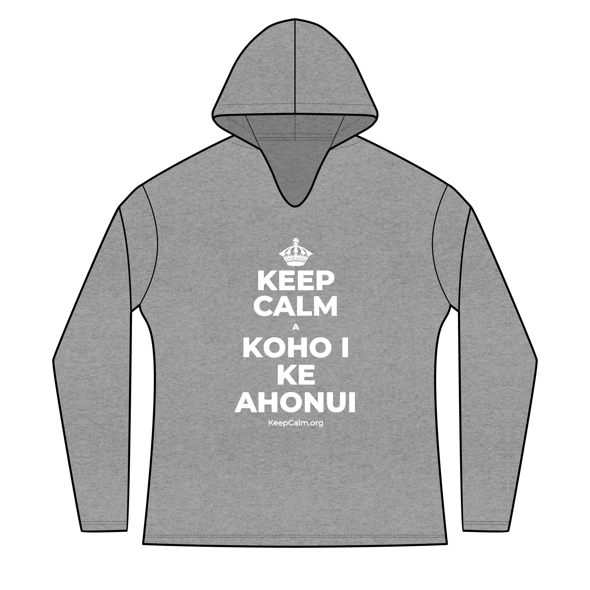 KEEP CALM A KOHO I KE AHONUI Women's Long Sleeve Hoodie