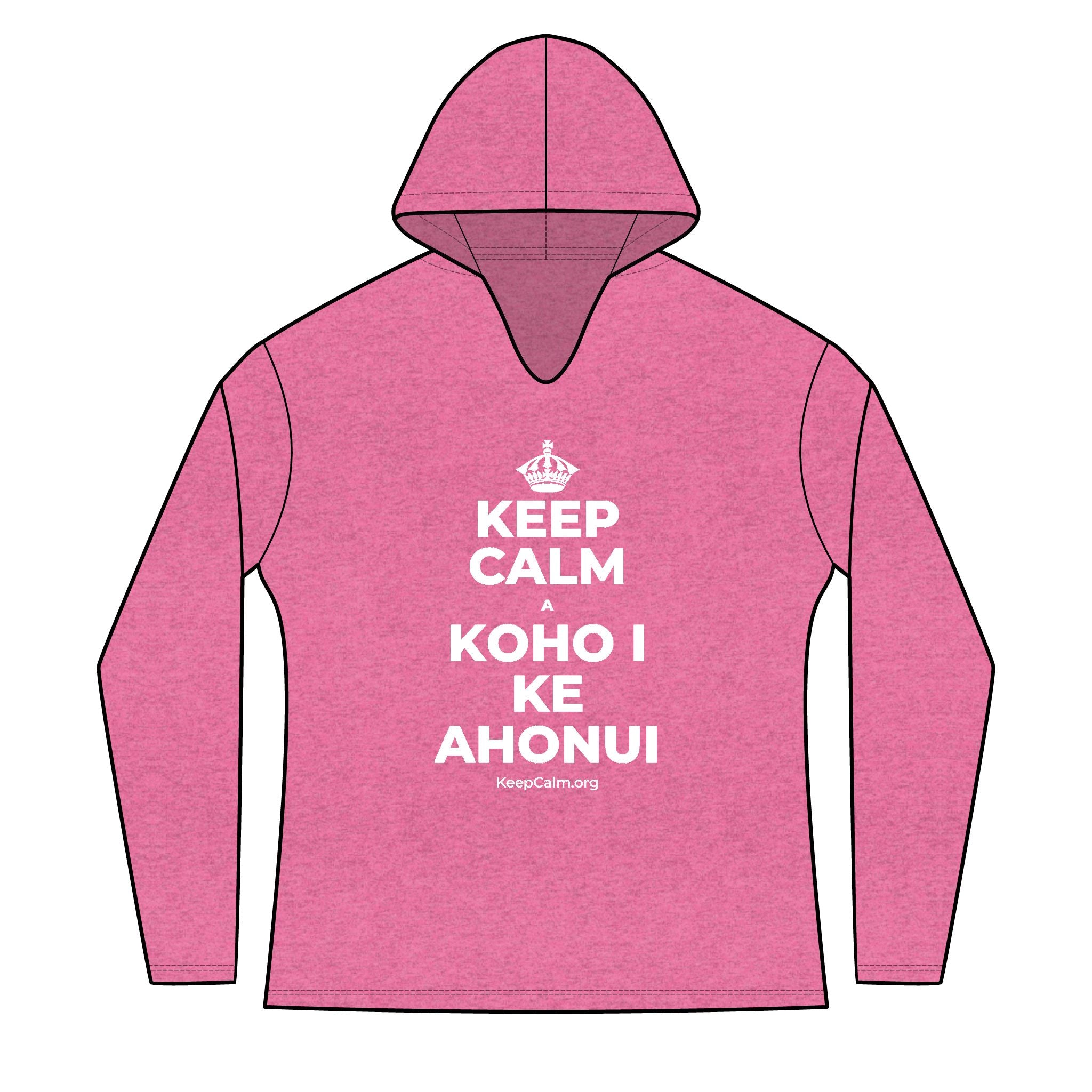 KEEP CALM A KOHO I KE AHONUI Women's Long Sleeve Hoodie