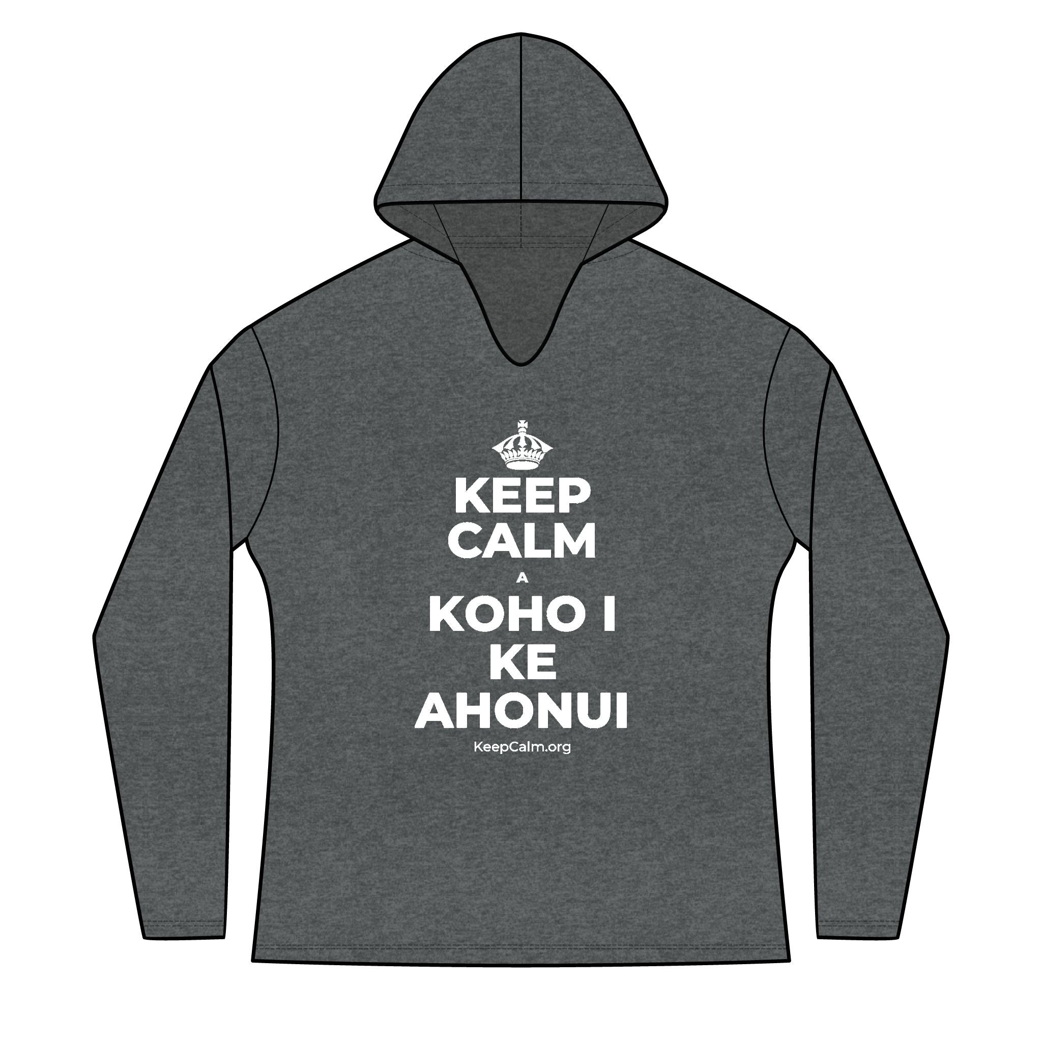 KEEP CALM A KOHO I KE AHONUI Women's Long Sleeve Hoodie