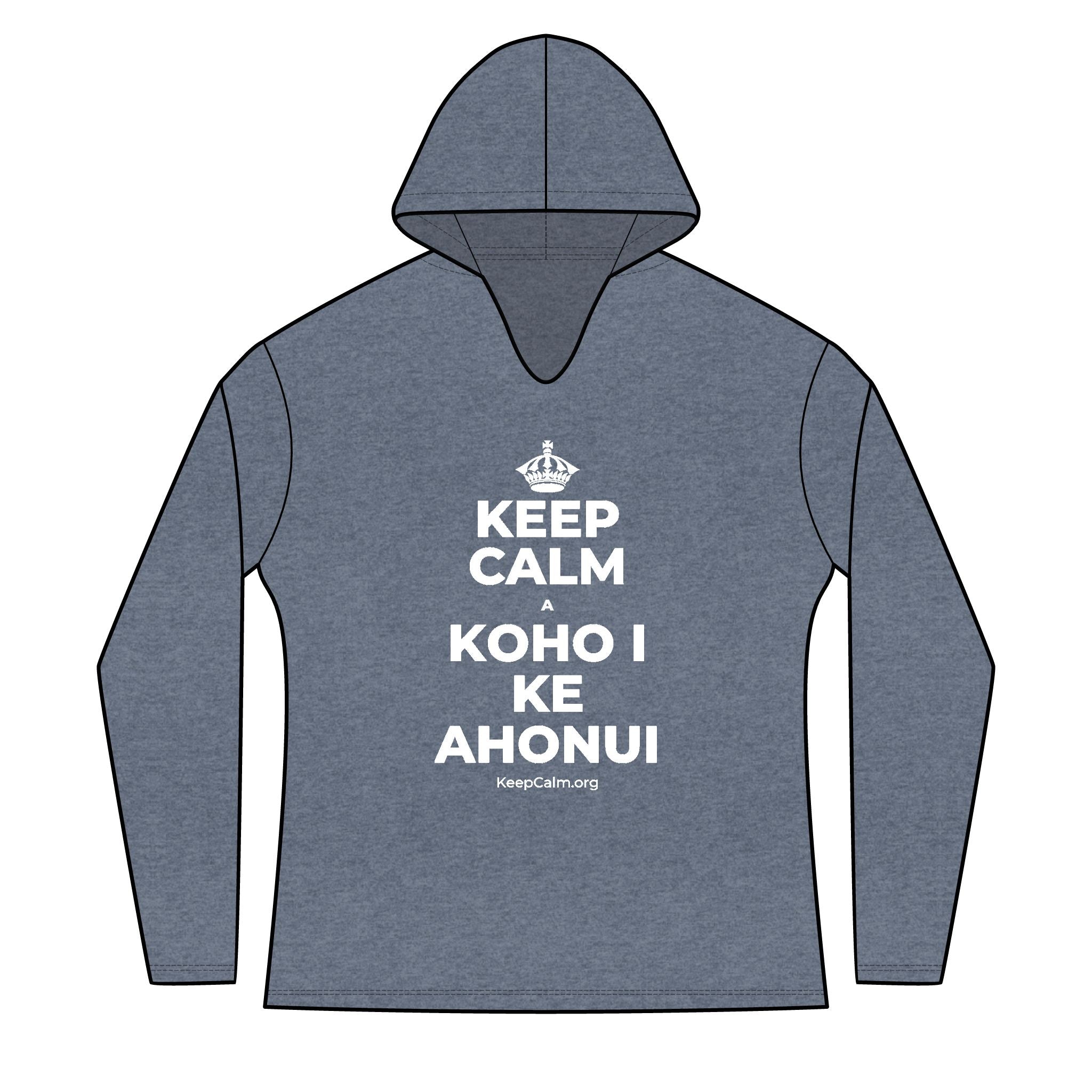 KEEP CALM A KOHO I KE AHONUI Women's Long Sleeve Hoodie