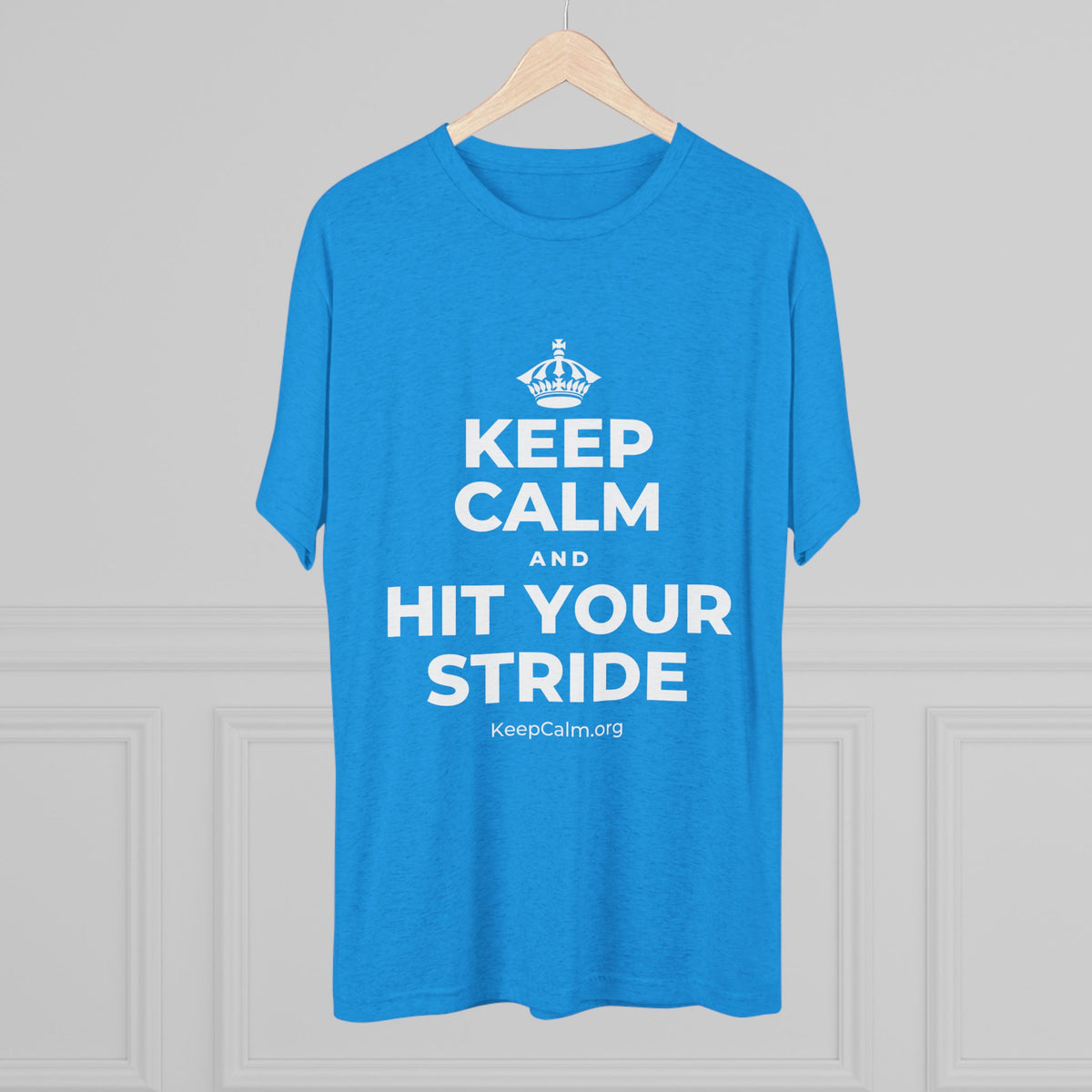 KEEP CALM AND HIT YOUR STRIDE Tri-Blend Tee