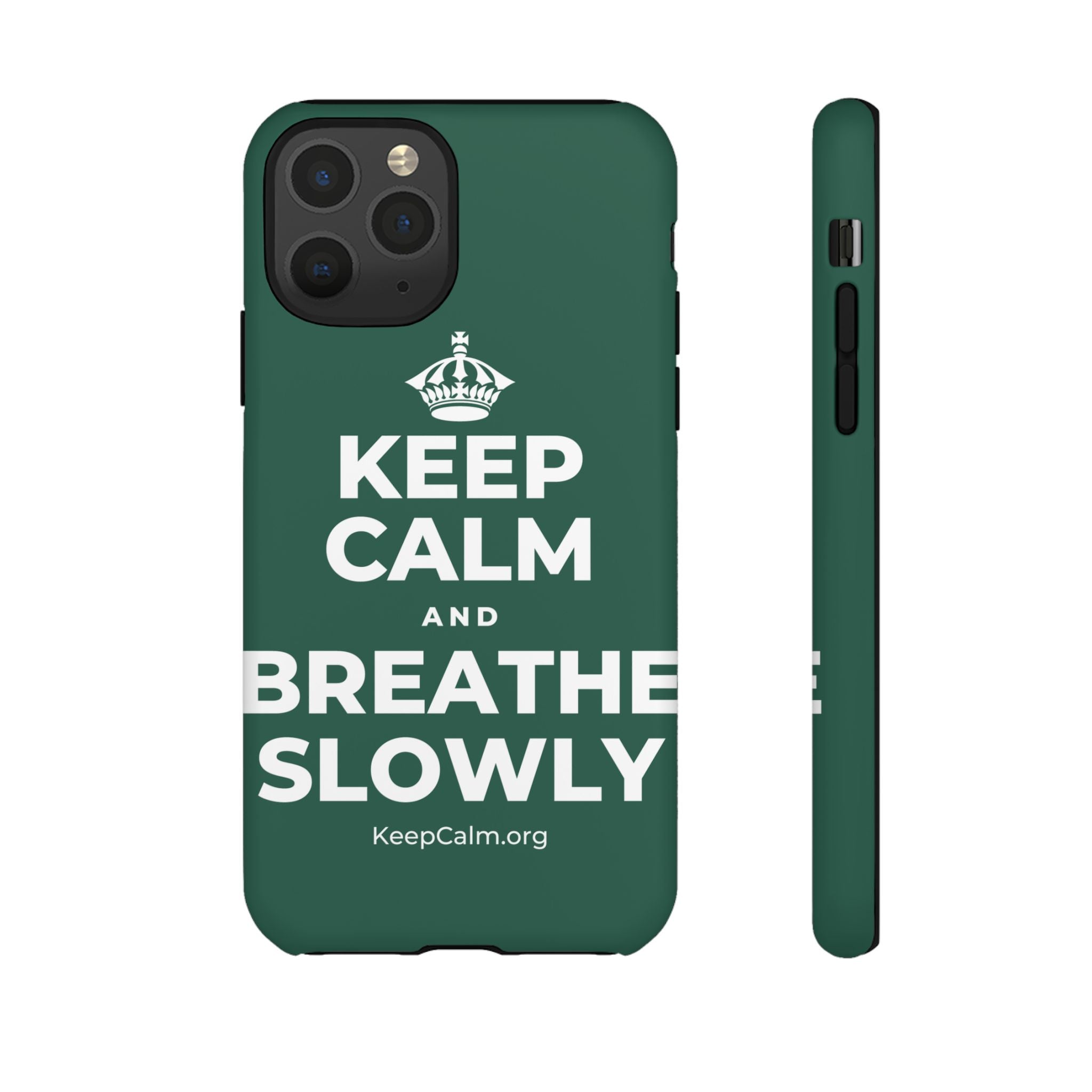 KEEP CALM AND BREATHE SLOWLY Phone Case