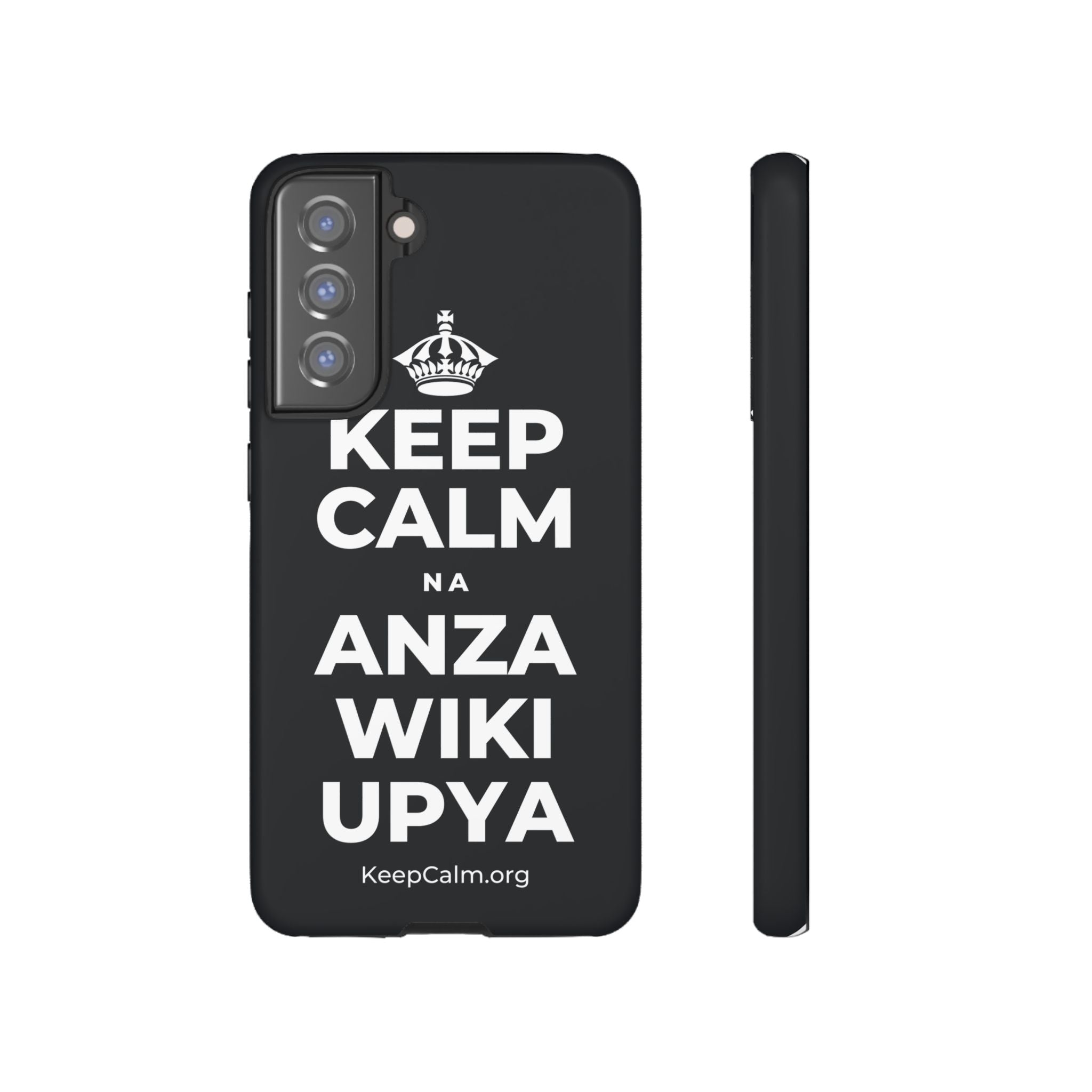 KEEP CALM NA ANZA WIKI UPYA Phone Case (Dark)