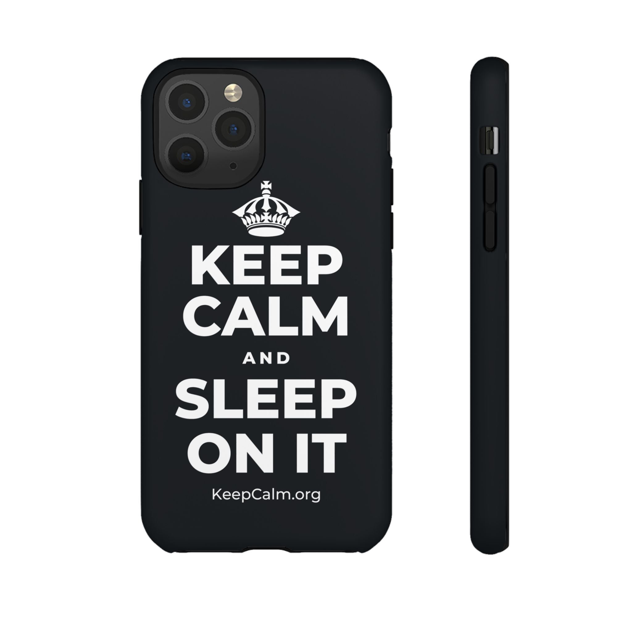 KEEP CALM AND SLEEP ON IT Phone Case (Dark)