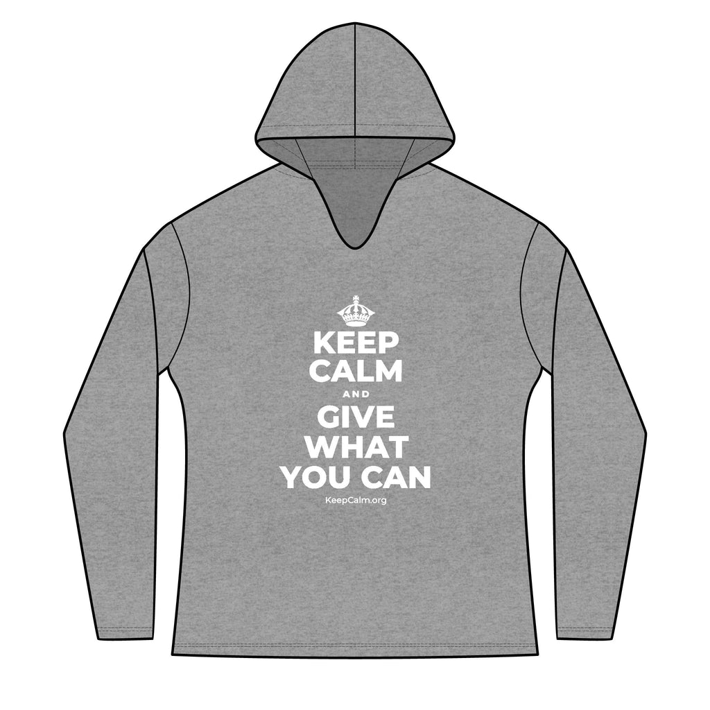 KEEP CALM AND GIVE WHAT YOU CAN Women's Long Sleeve Hoodie