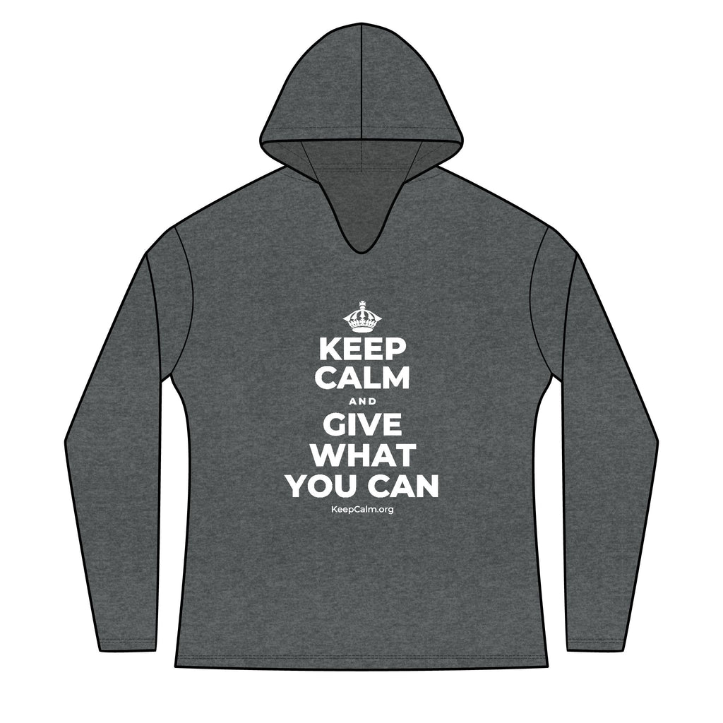 KEEP CALM AND GIVE WHAT YOU CAN Women's Long Sleeve Hoodie