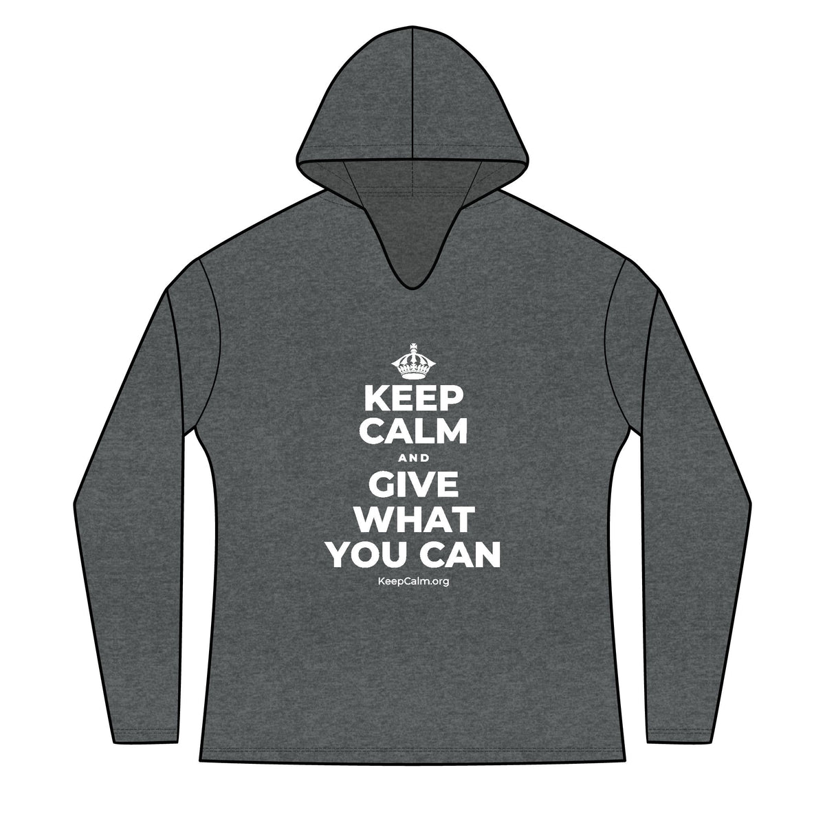KEEP CALM AND GIVE WHAT YOU CAN Women's Long Sleeve Hoodie