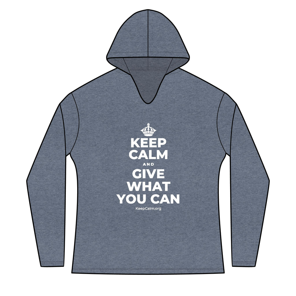 KEEP CALM AND GIVE WHAT YOU CAN Women's Long Sleeve Hoodie