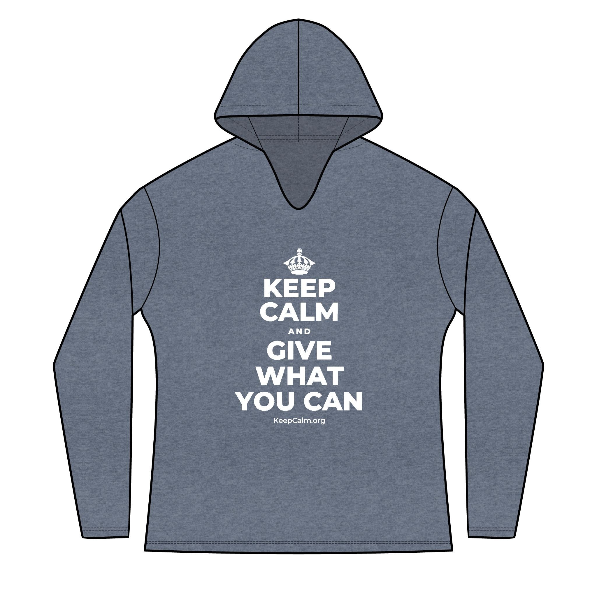 KEEP CALM AND GIVE WHAT YOU CAN Women's Long Sleeve Hoodie