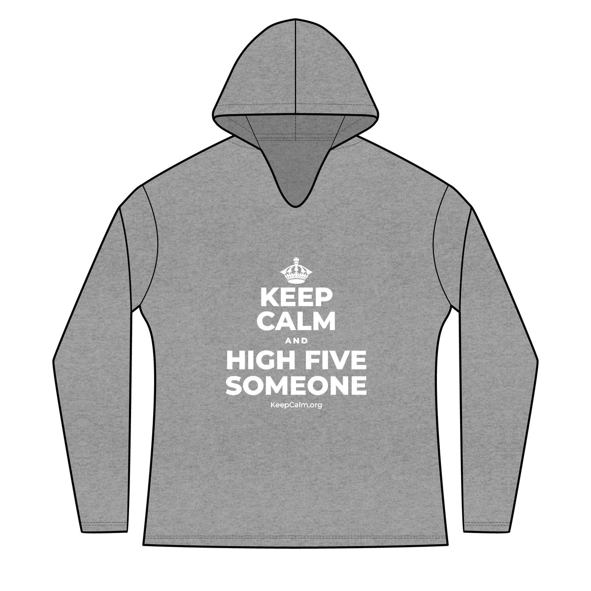 KEEP CALM AND HIGH FIVE SOMEONE Women's Long Sleeve Hoodie