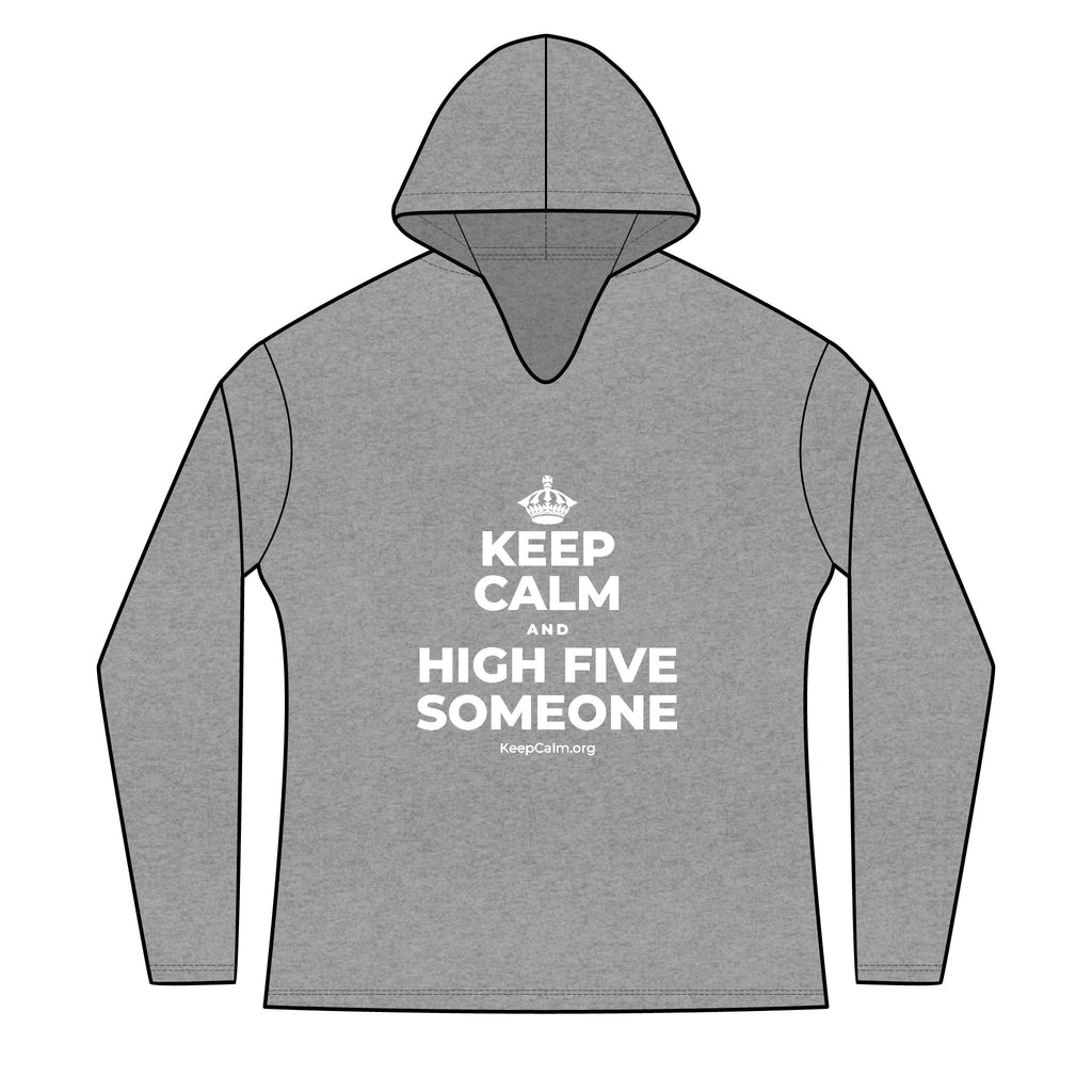KEEP CALM AND HIGH FIVE SOMEONE Women's Long Sleeve Hoodie