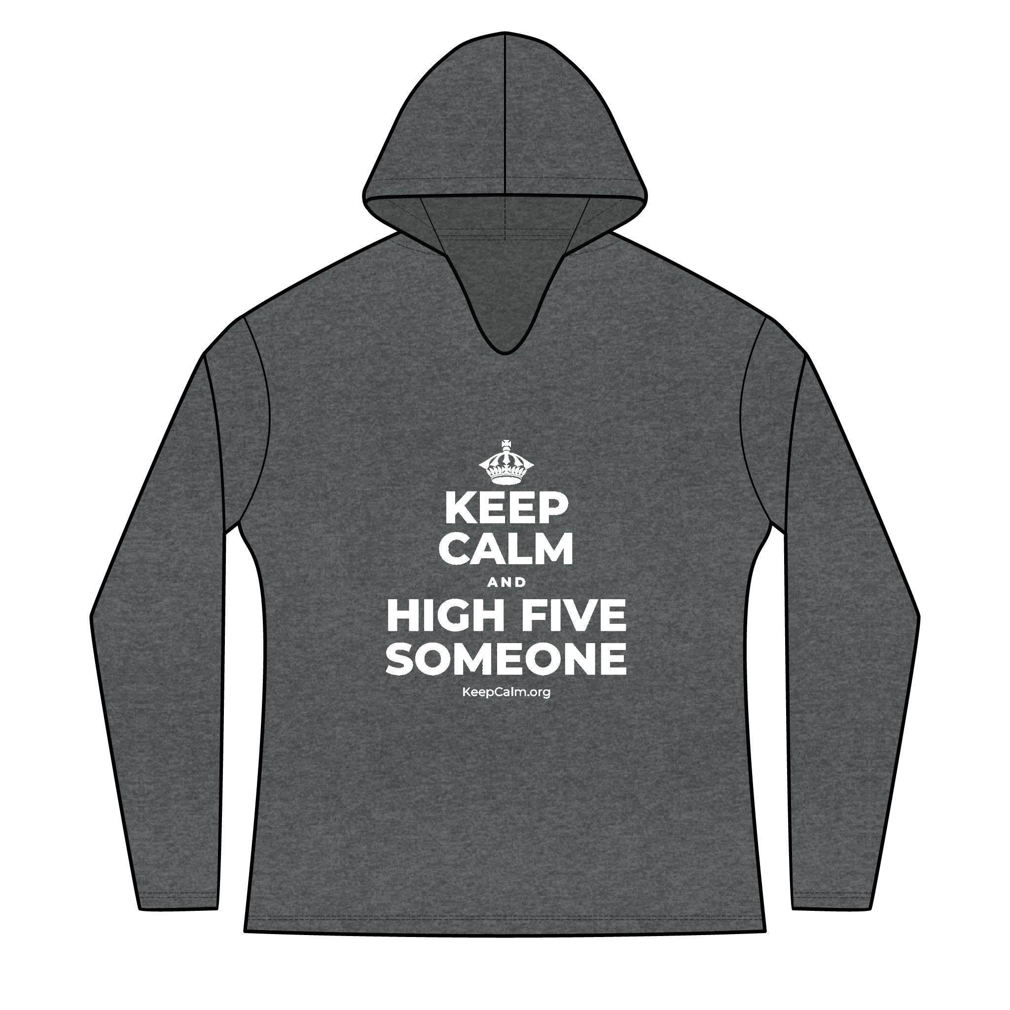 KEEP CALM AND HIGH FIVE SOMEONE Women's Long Sleeve Hoodie