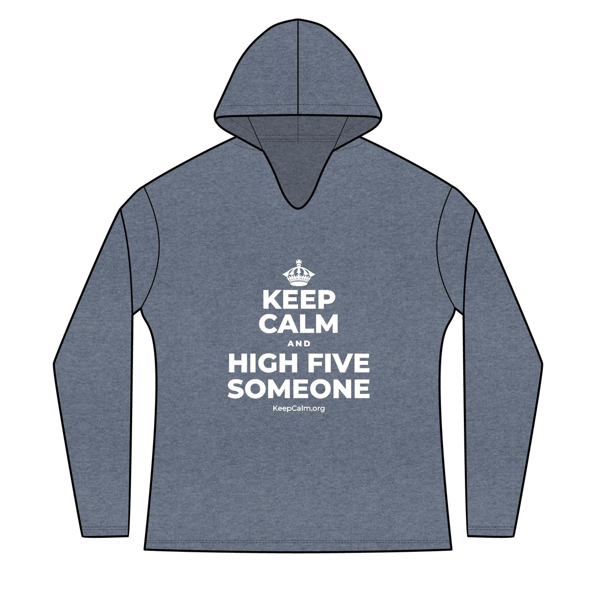 KEEP CALM AND HIGH FIVE SOMEONE Women's Long Sleeve Hoodie